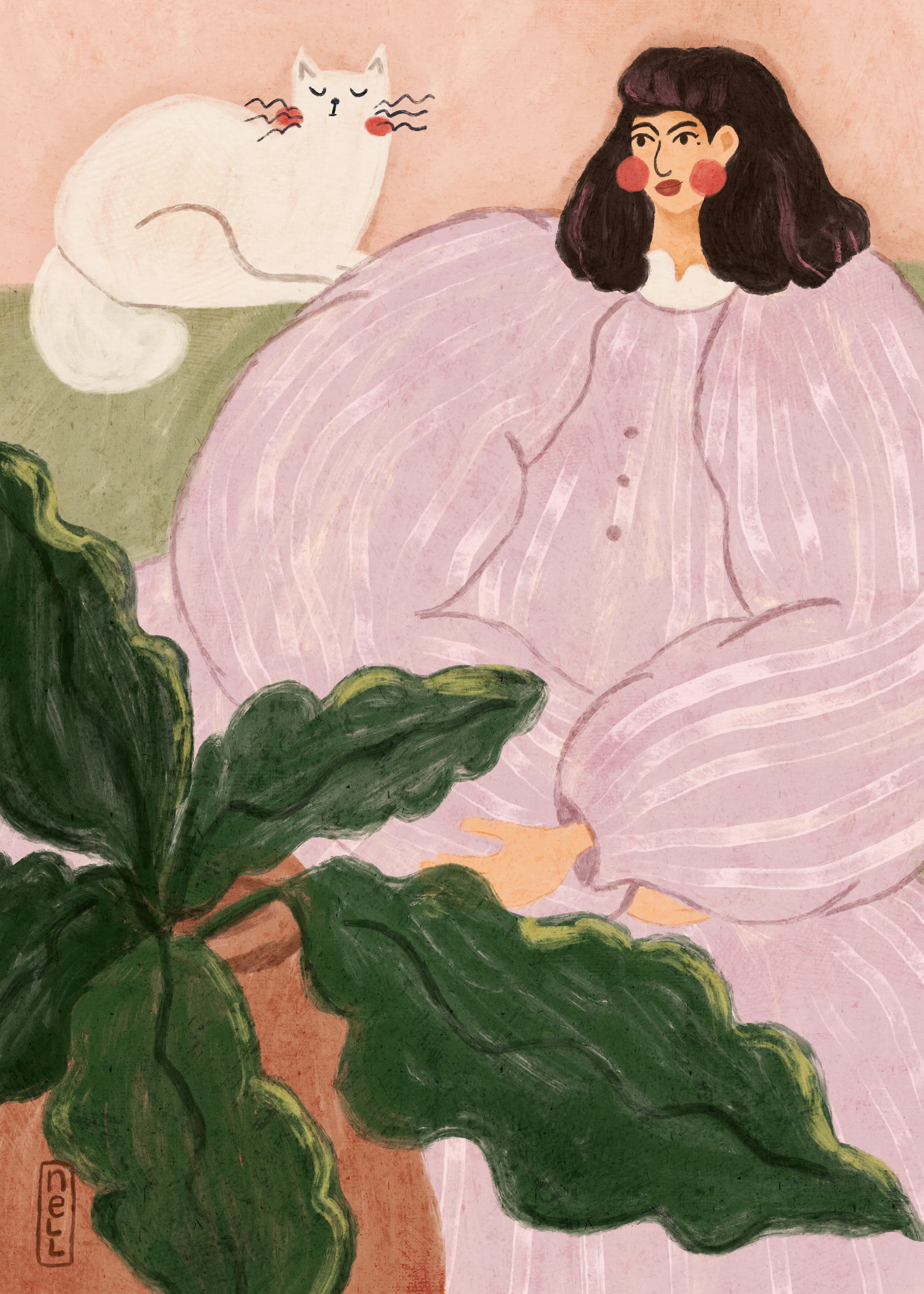 Roze Zachte Bloei Poster 0
