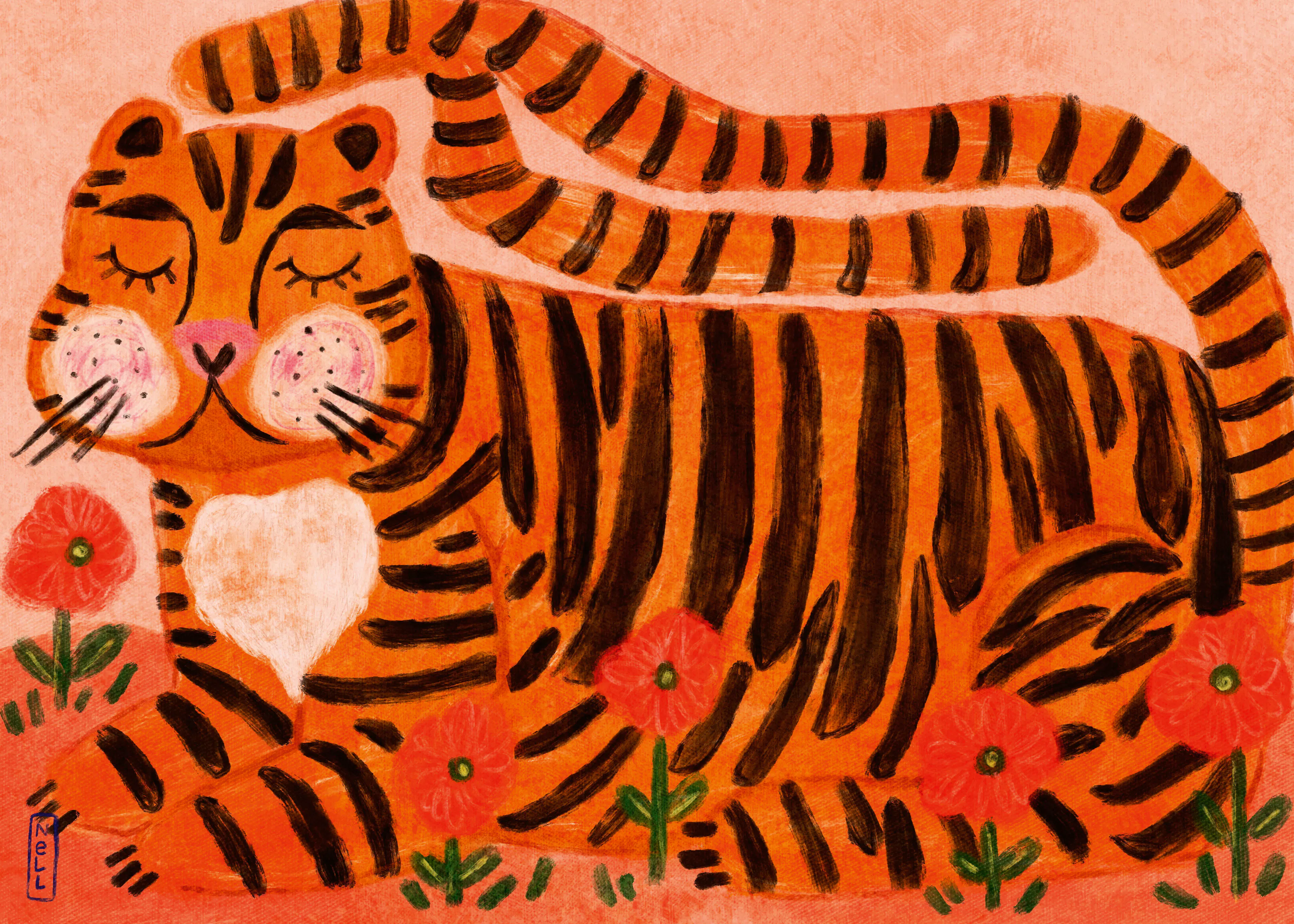 Happy Tiger Poster 0