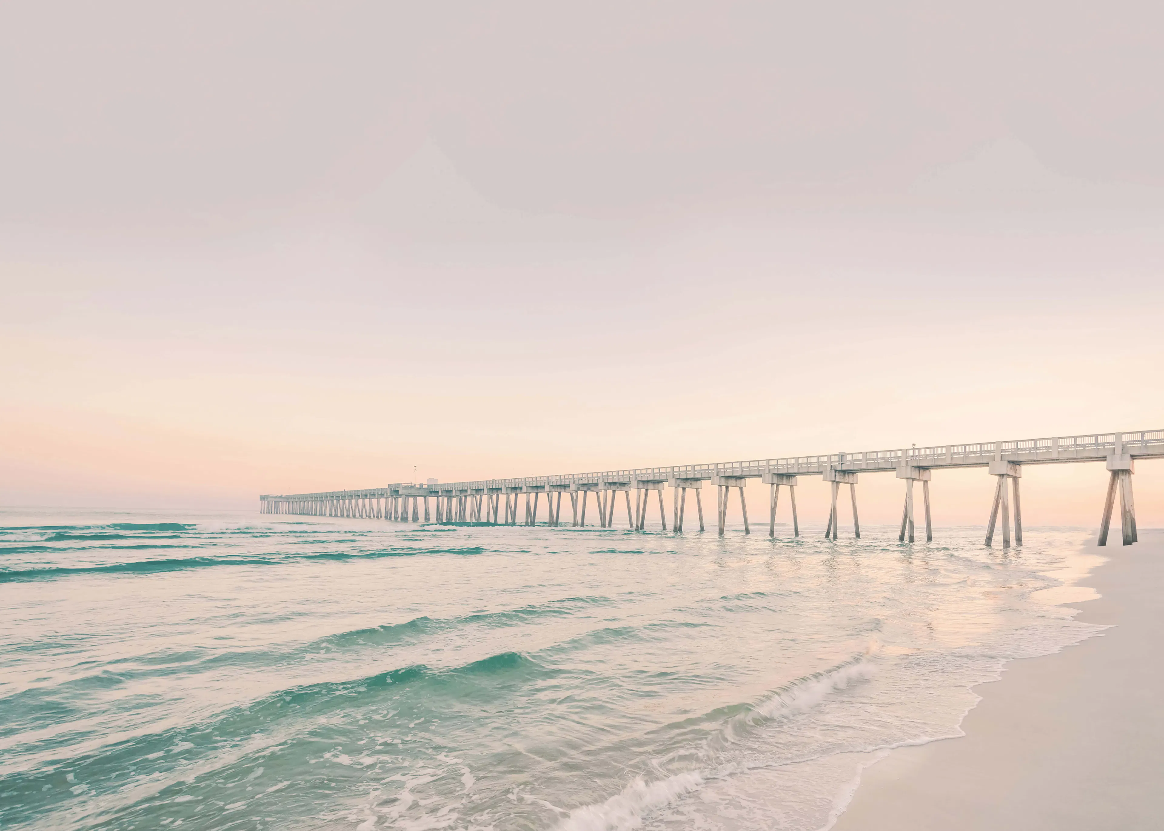 Serene Oceaan Pier Poster 0