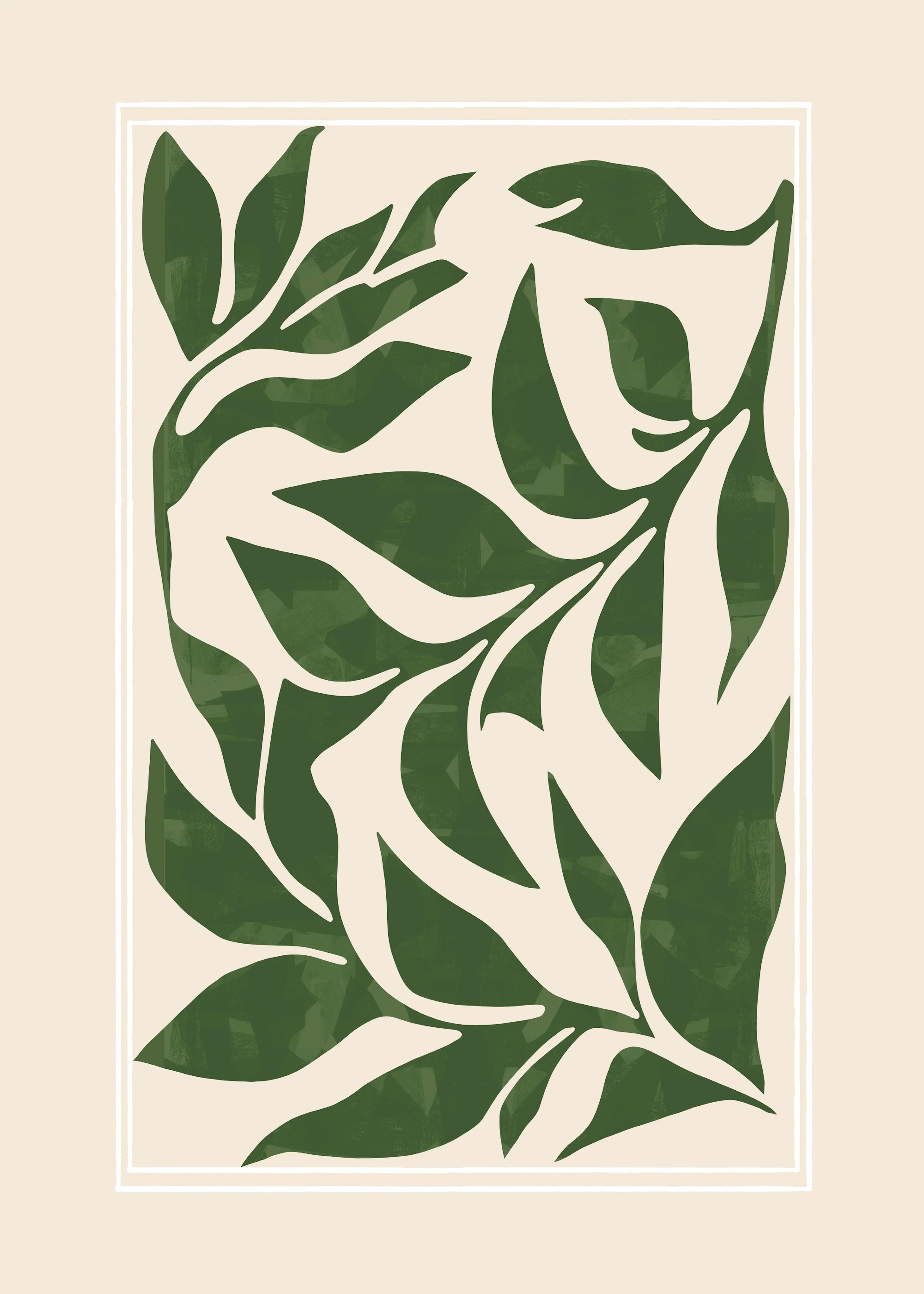 Olive Green Foliage Poster 0