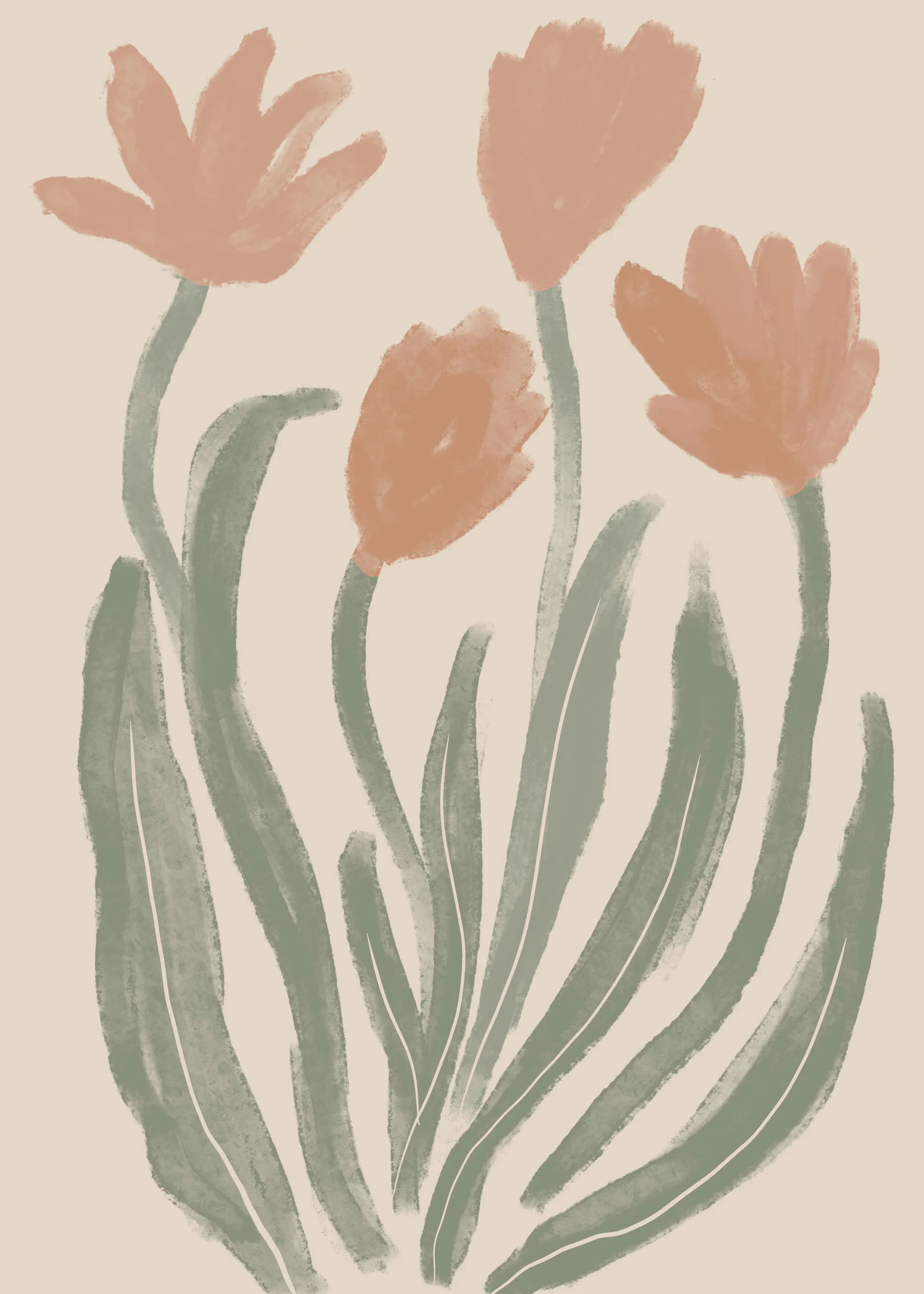 Sanfte Tulpen Poster 0