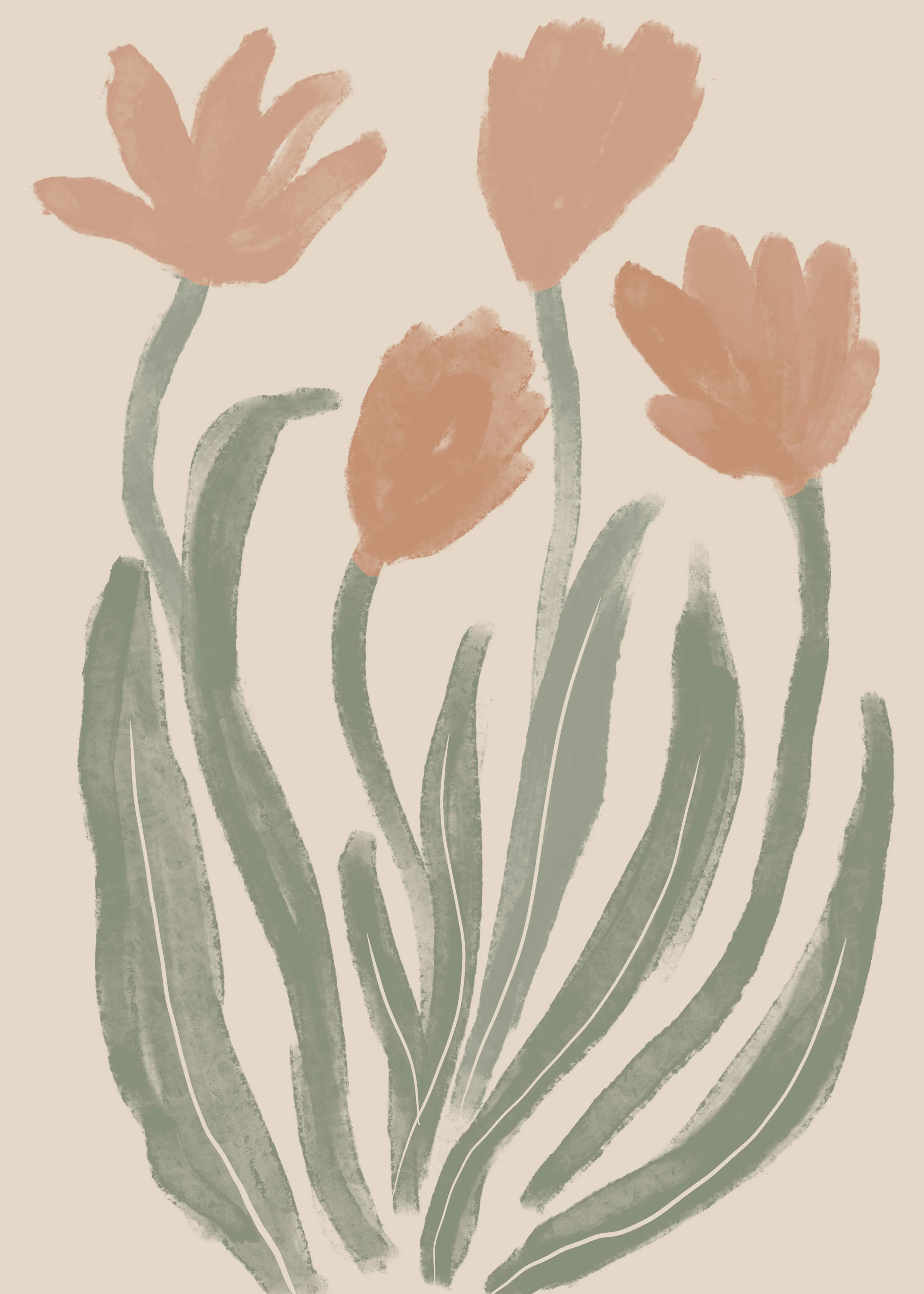 Gentle Tulips Poster 0