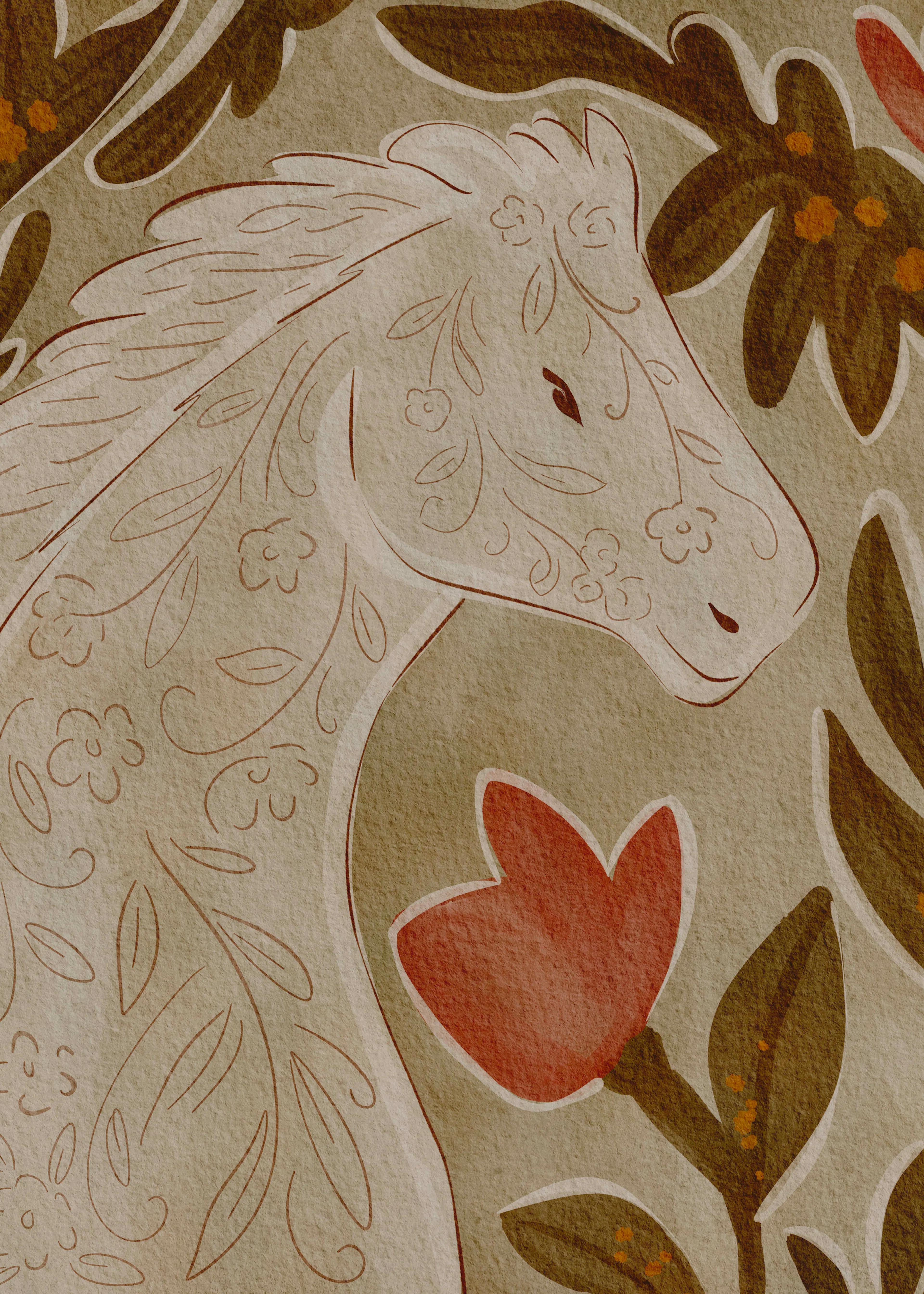 Autumn Horse Poster 0