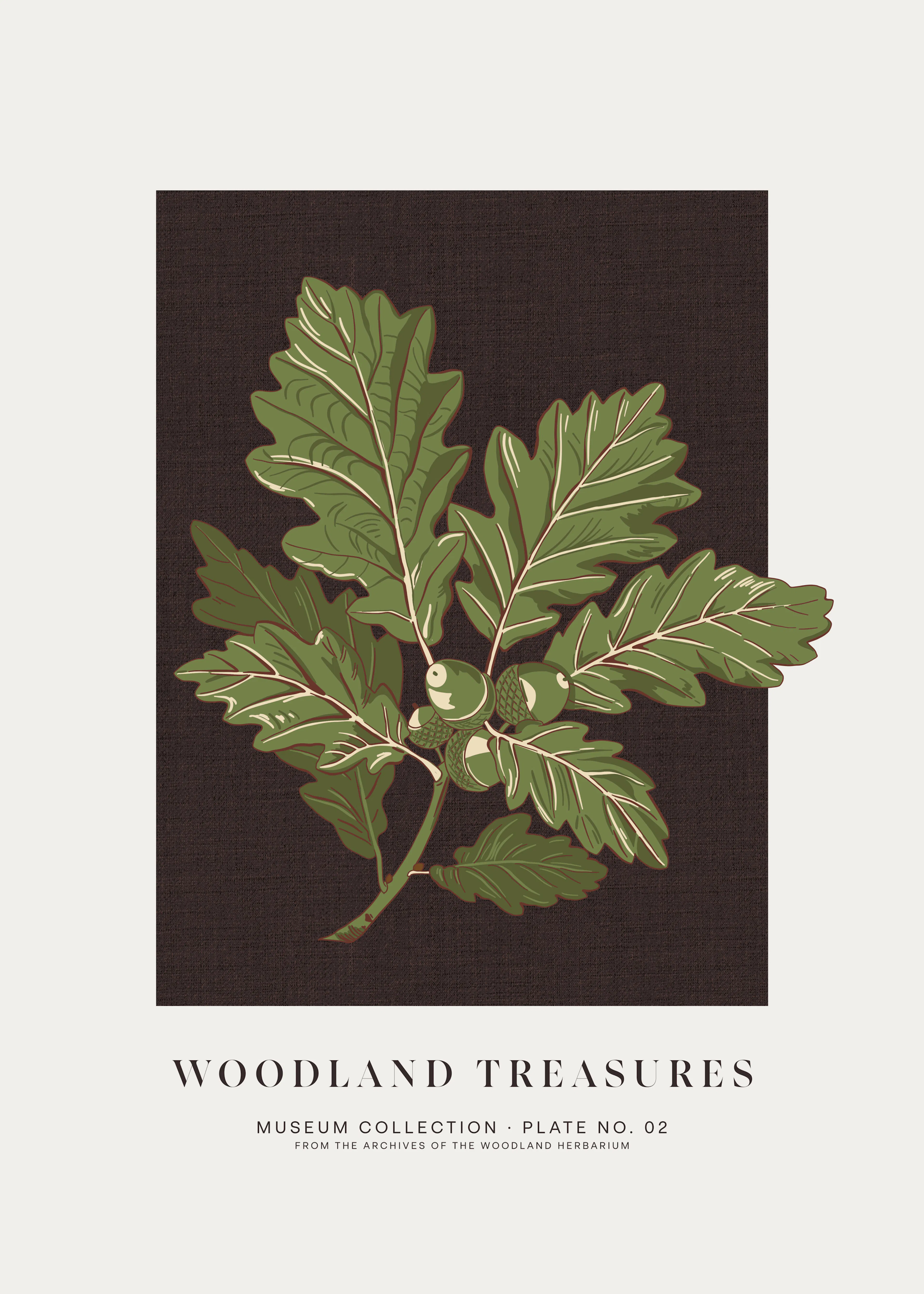 Green Woodland Treasures Poster 0