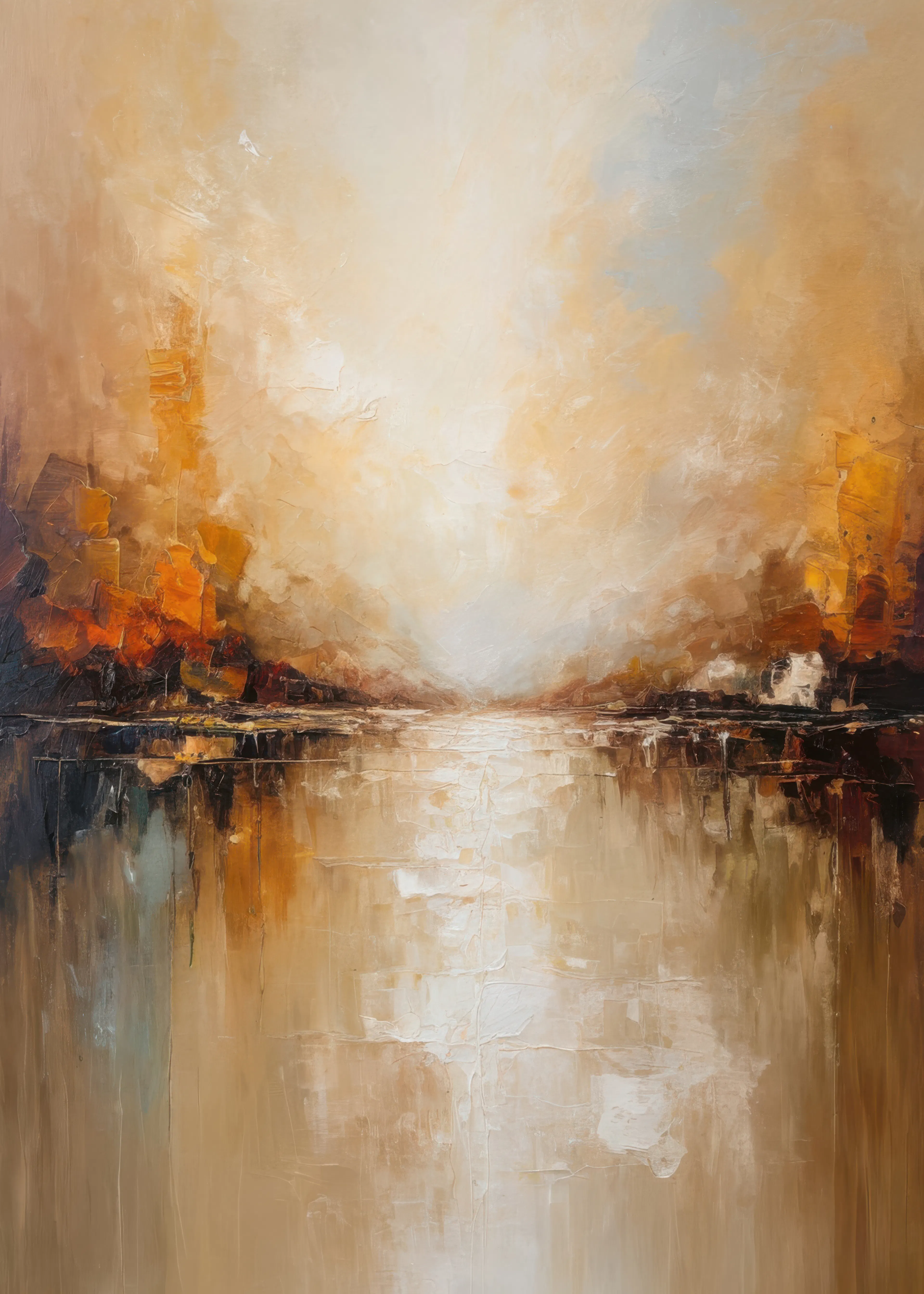 Golden Autumn Reflection Poster 0