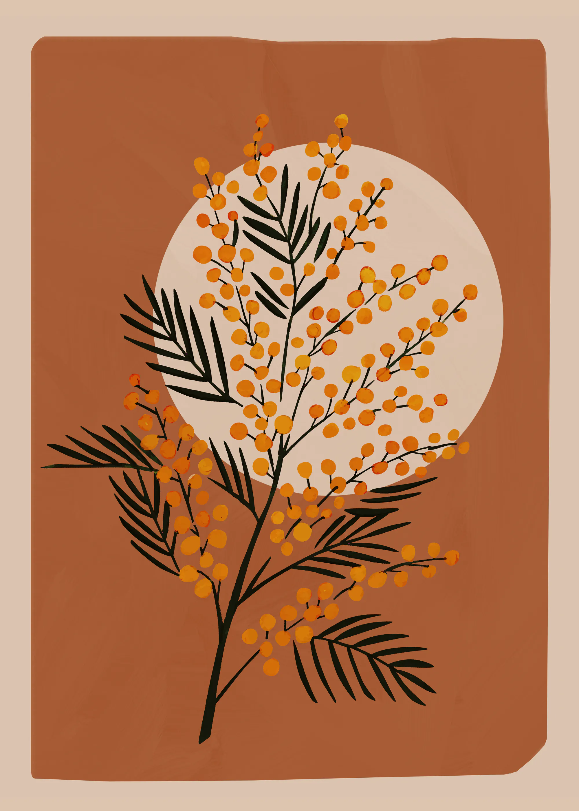 Rost Höstblomning Poster 0