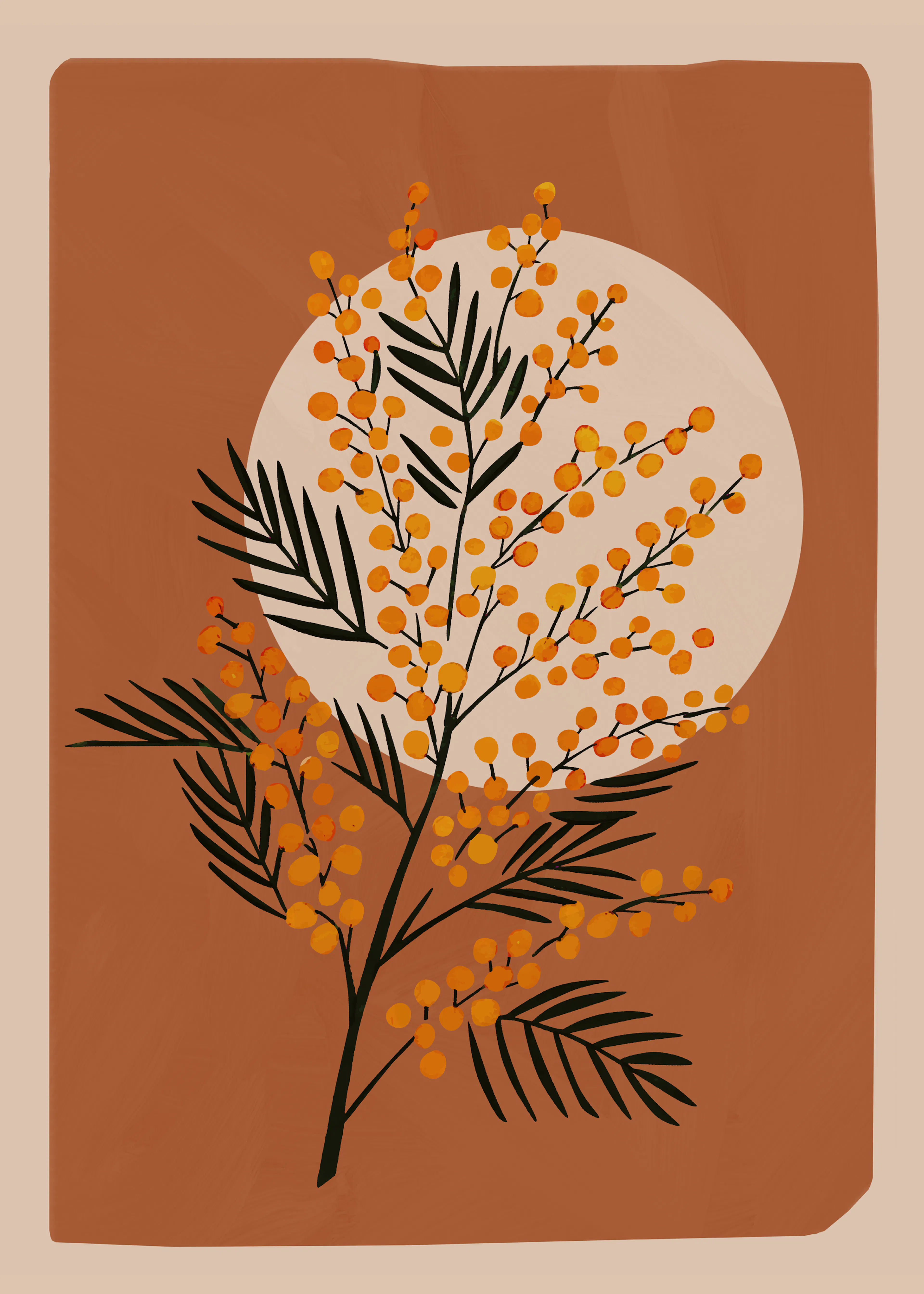 Rust Autumn Bloom Poster 0