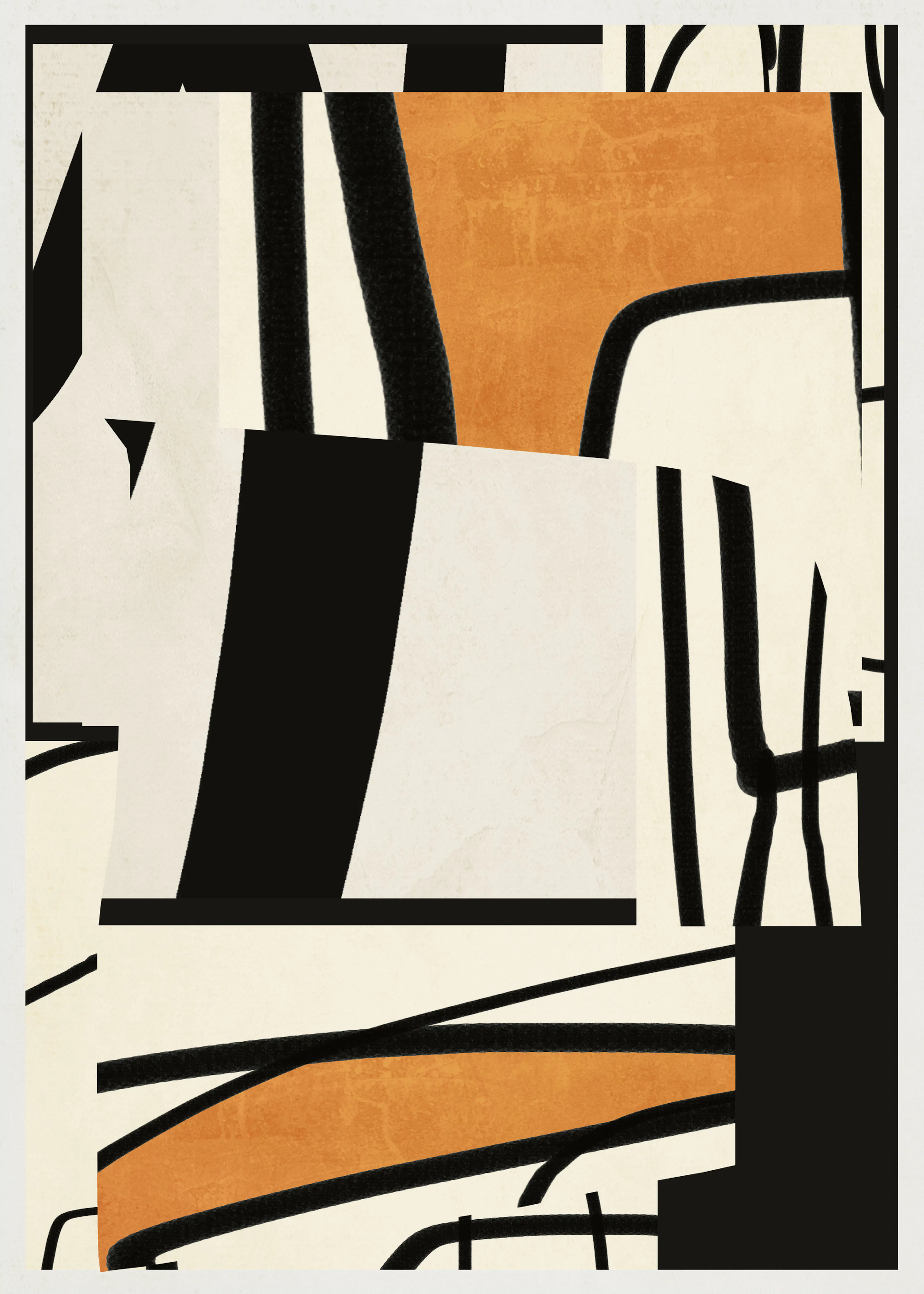 Trendy Rost Abstrakt Poster 0