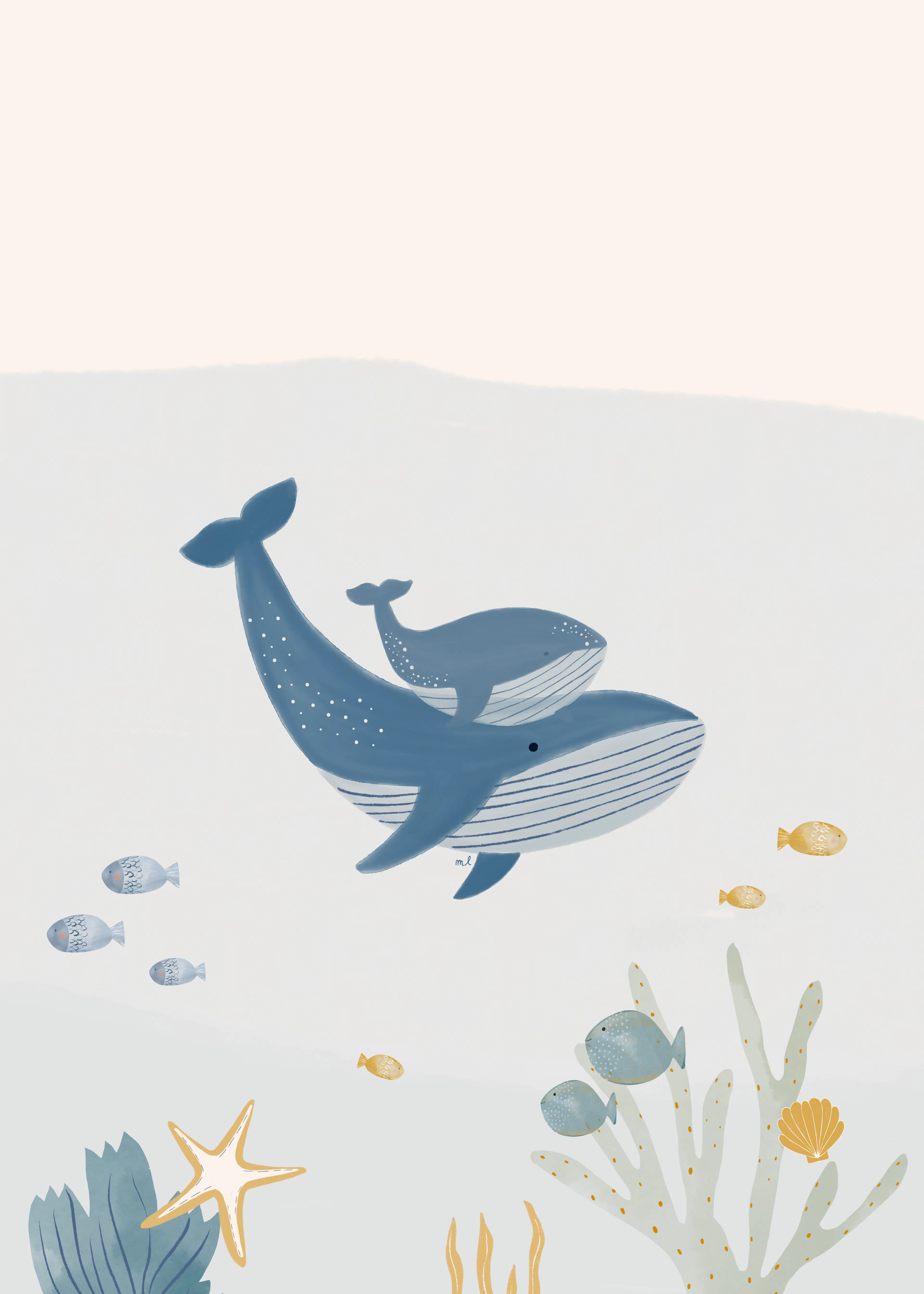 Navy Onderwater Vriendjes Poster 0