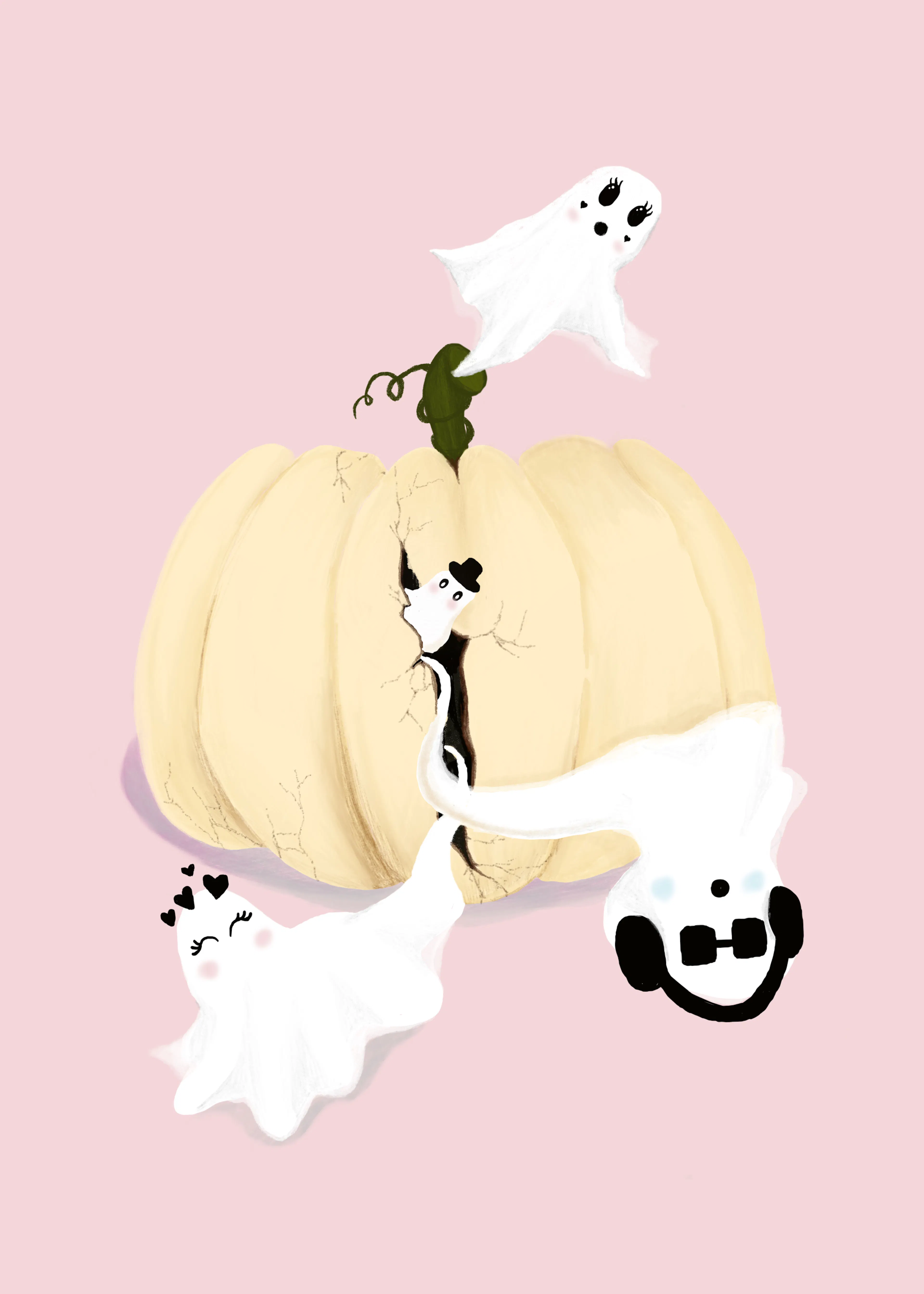 Ghostly Pumpkin Poster 0