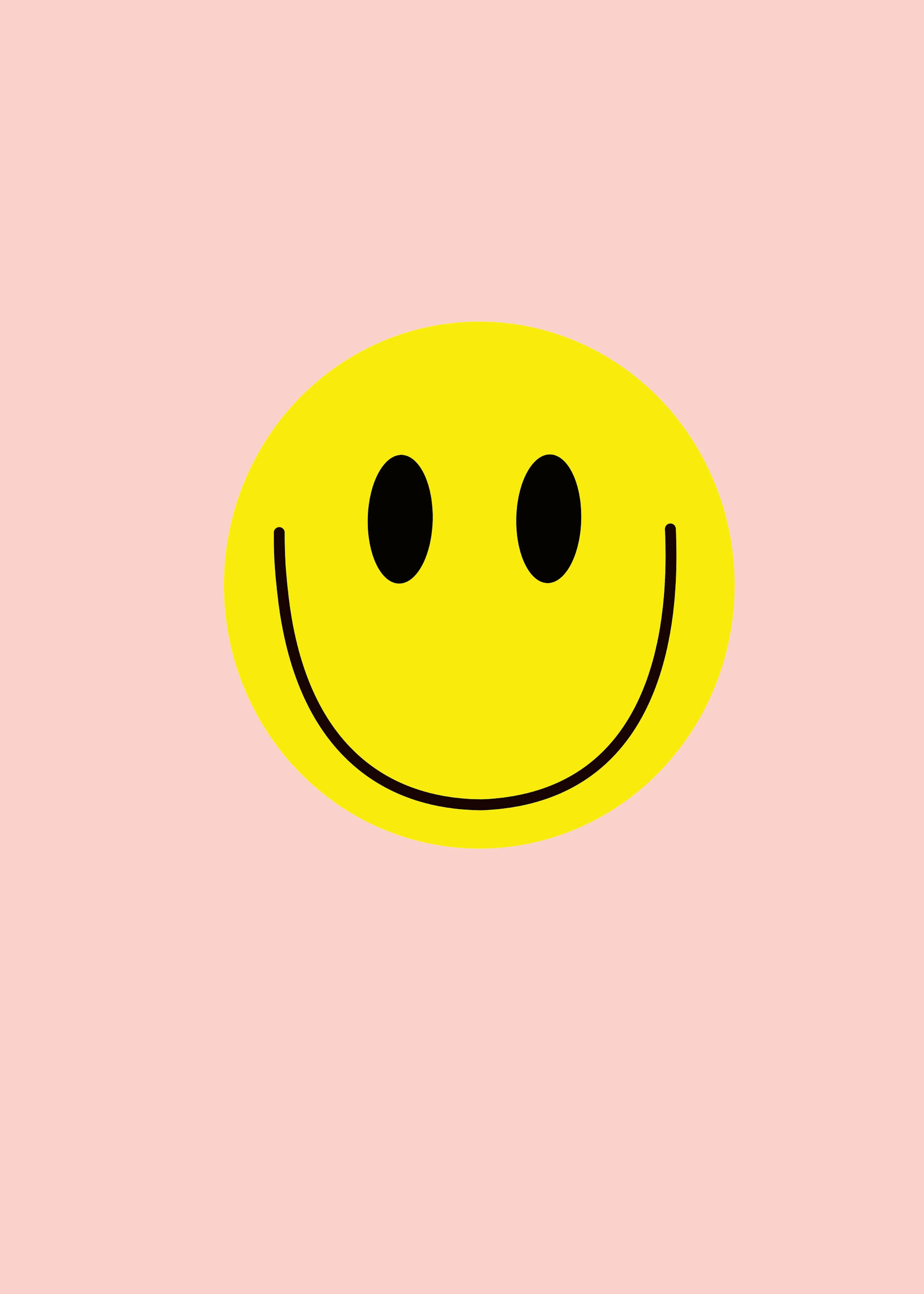 Světle žlutý Happy Vibes Poster 0