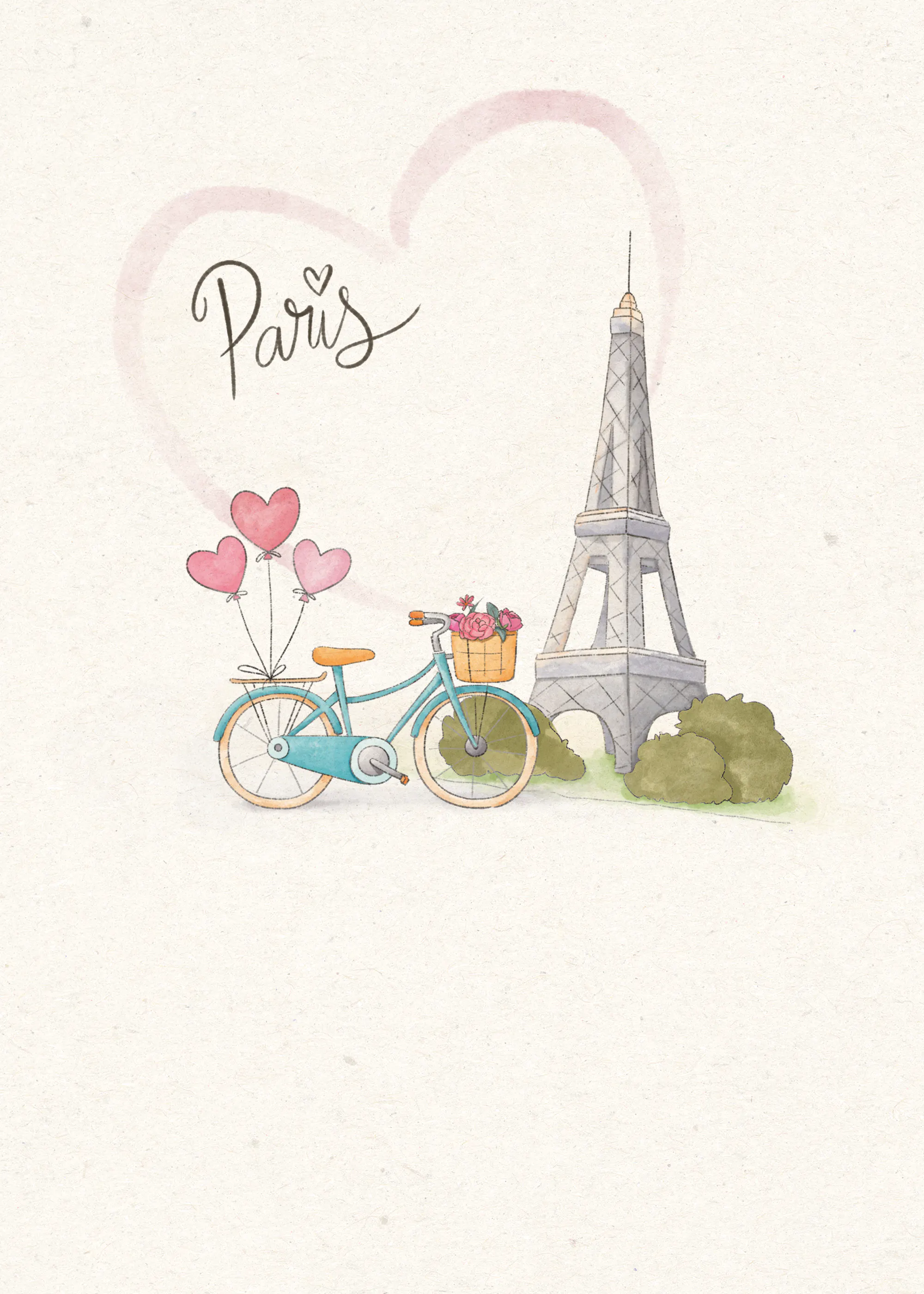 Beige Paris Romance Poster 0