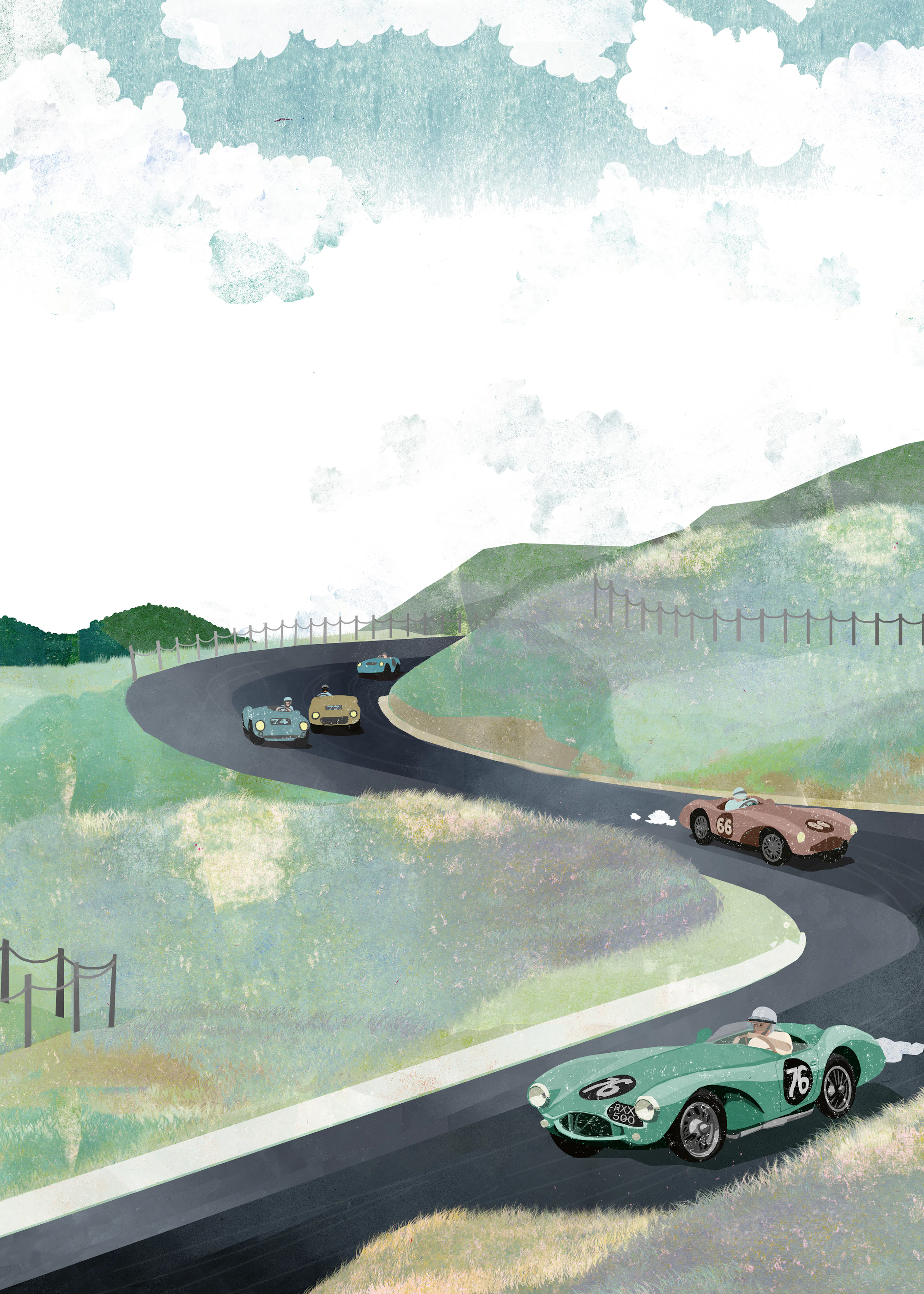 Circuito de Carreras Pintoresco Póster 0