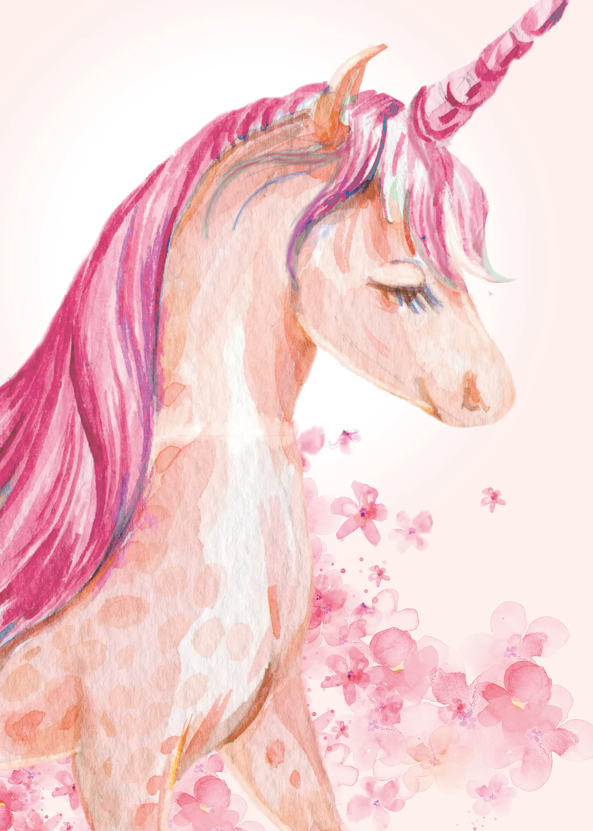 Roze Eenhoorn Poster 0
