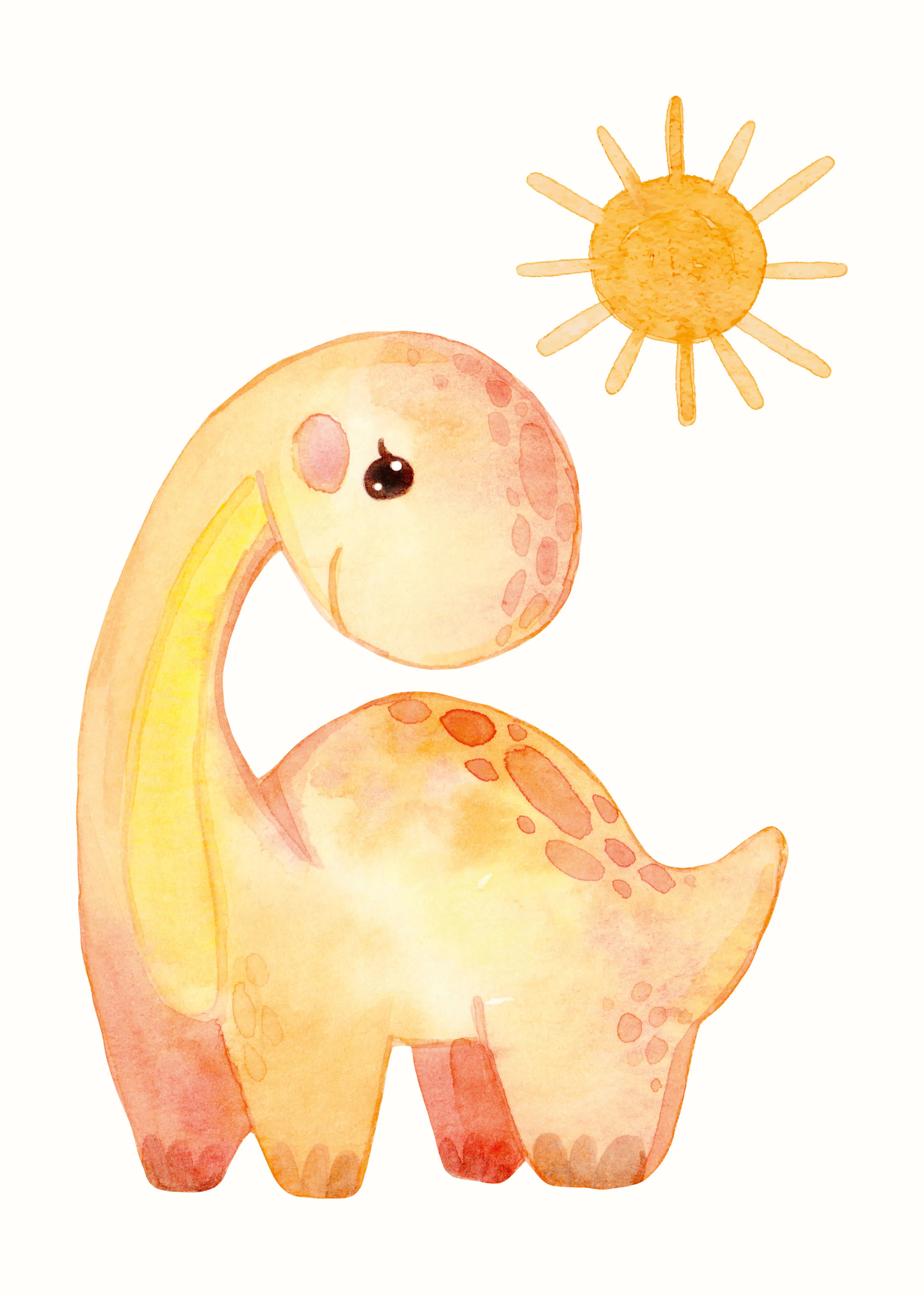 Zonnige Dinosaurus Poster 0