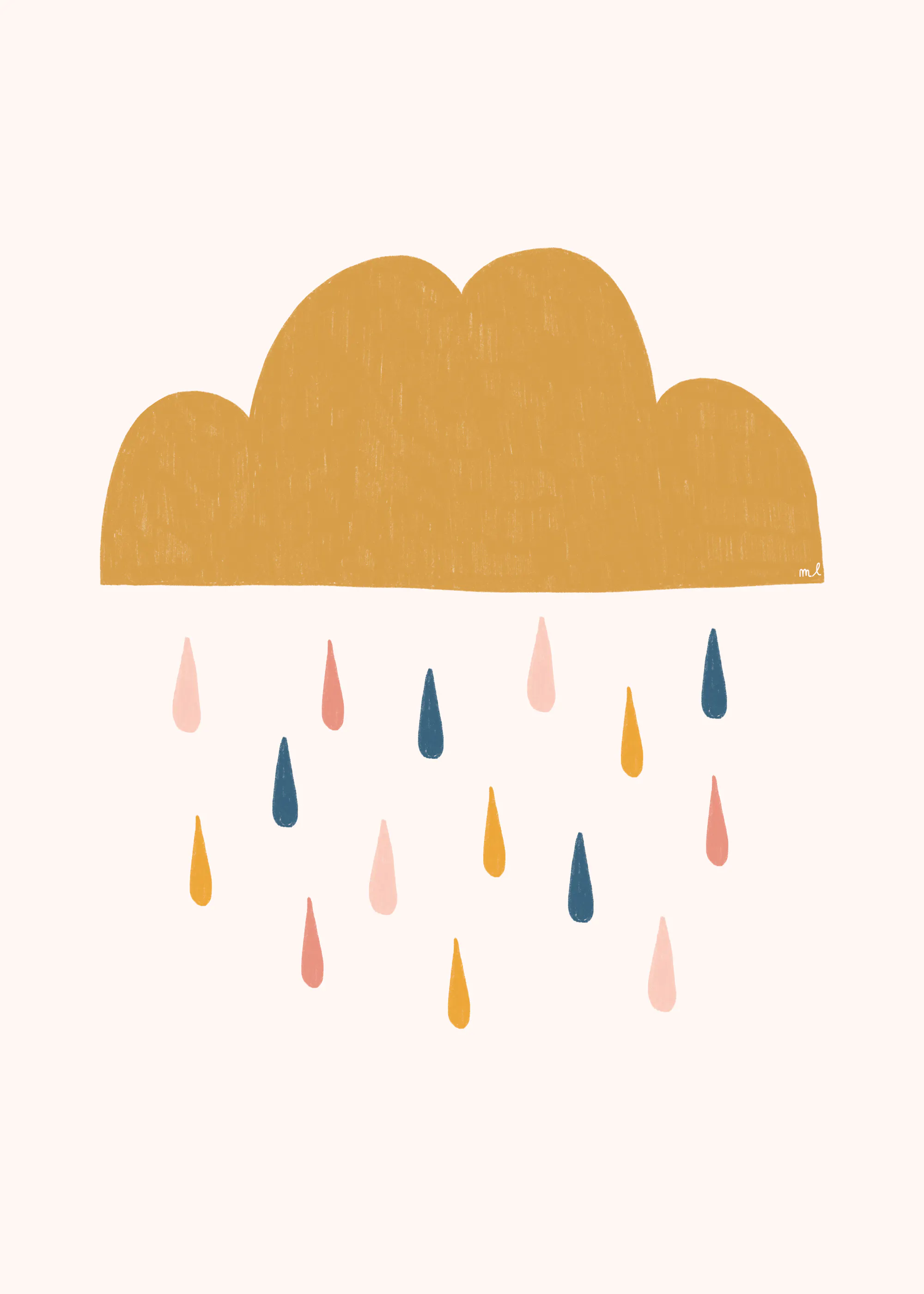 Pluie Colorée Poster 0
