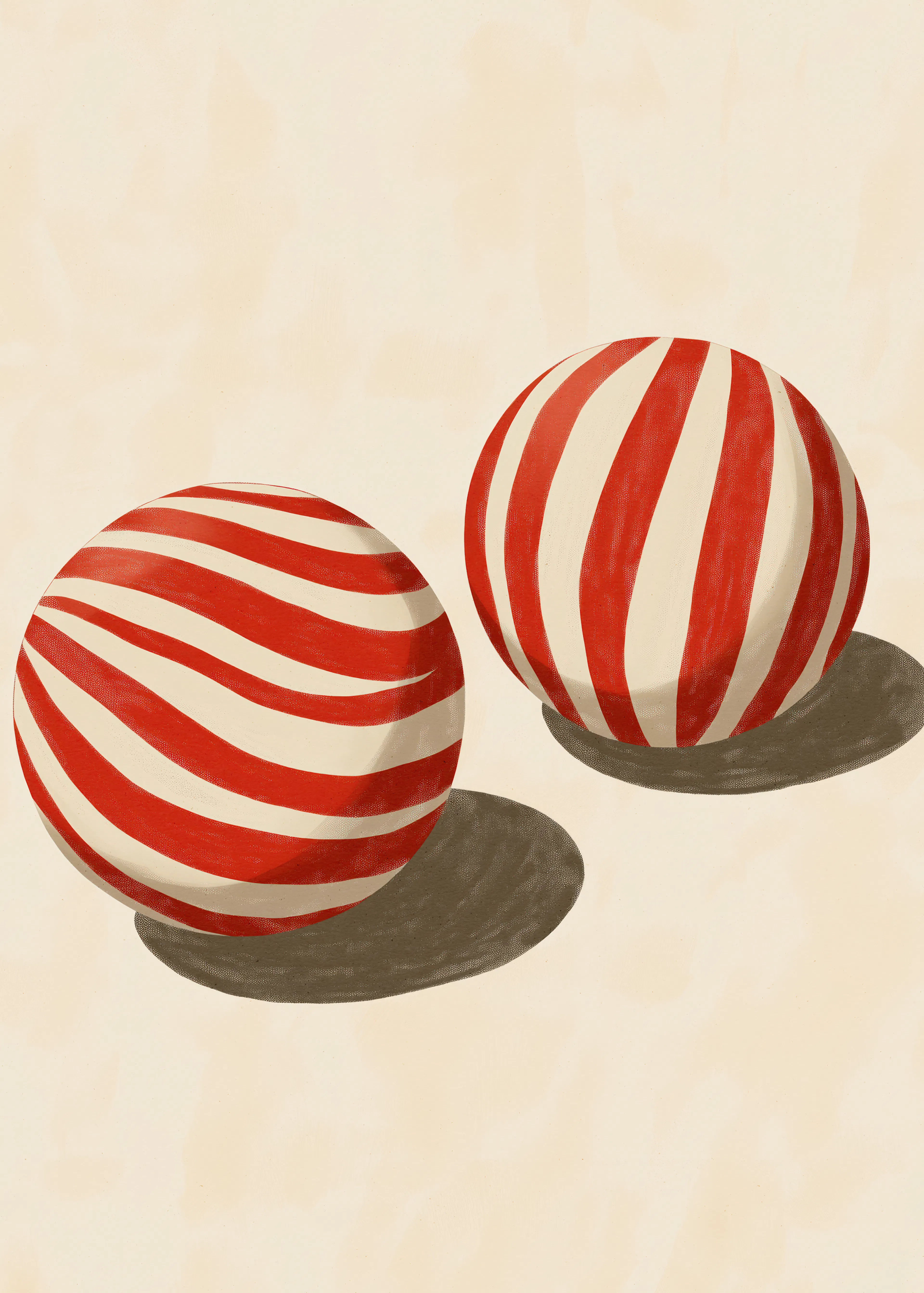 Striped Spheres Poster 0