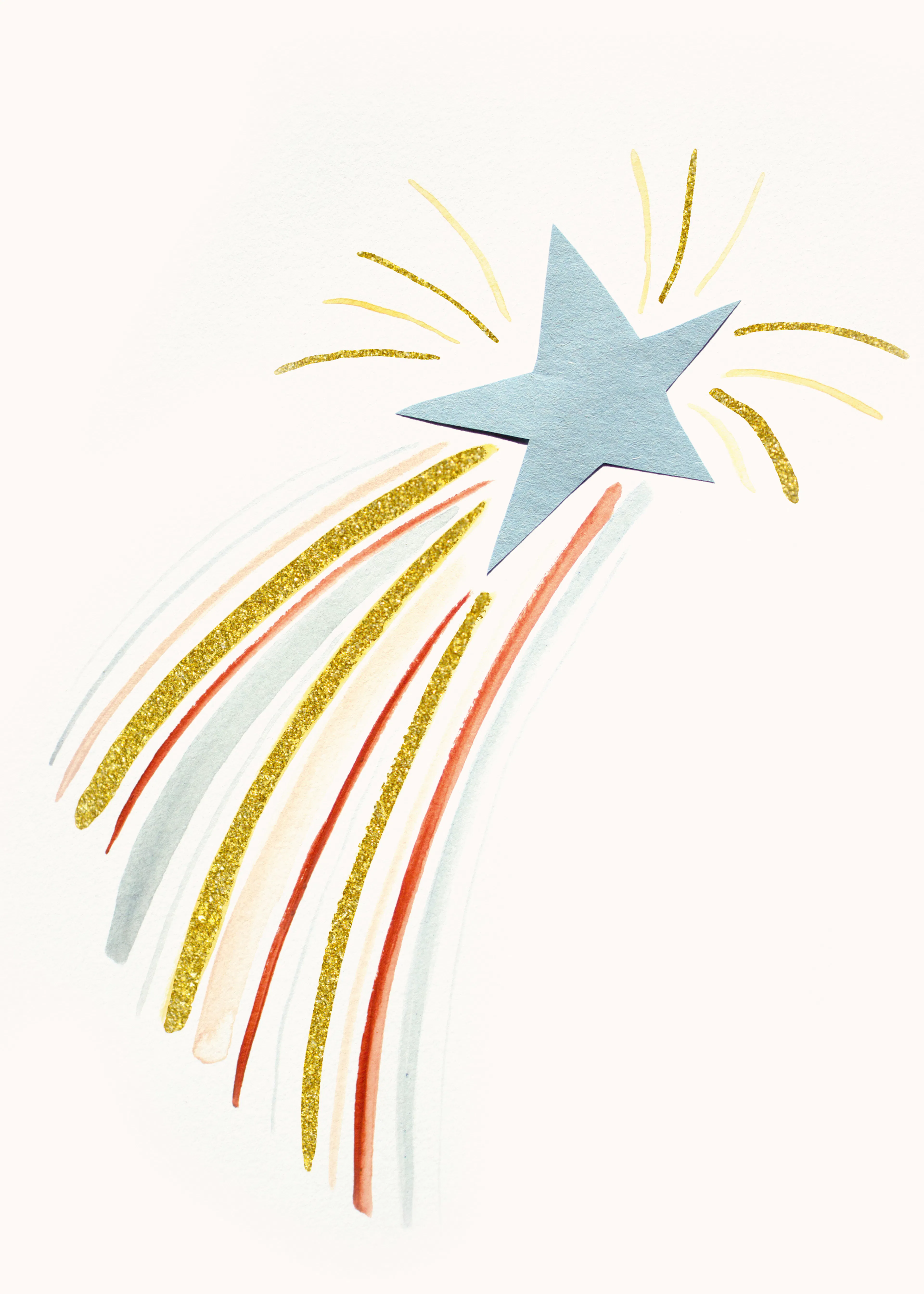 Étoile Filante Bleue Poster 0