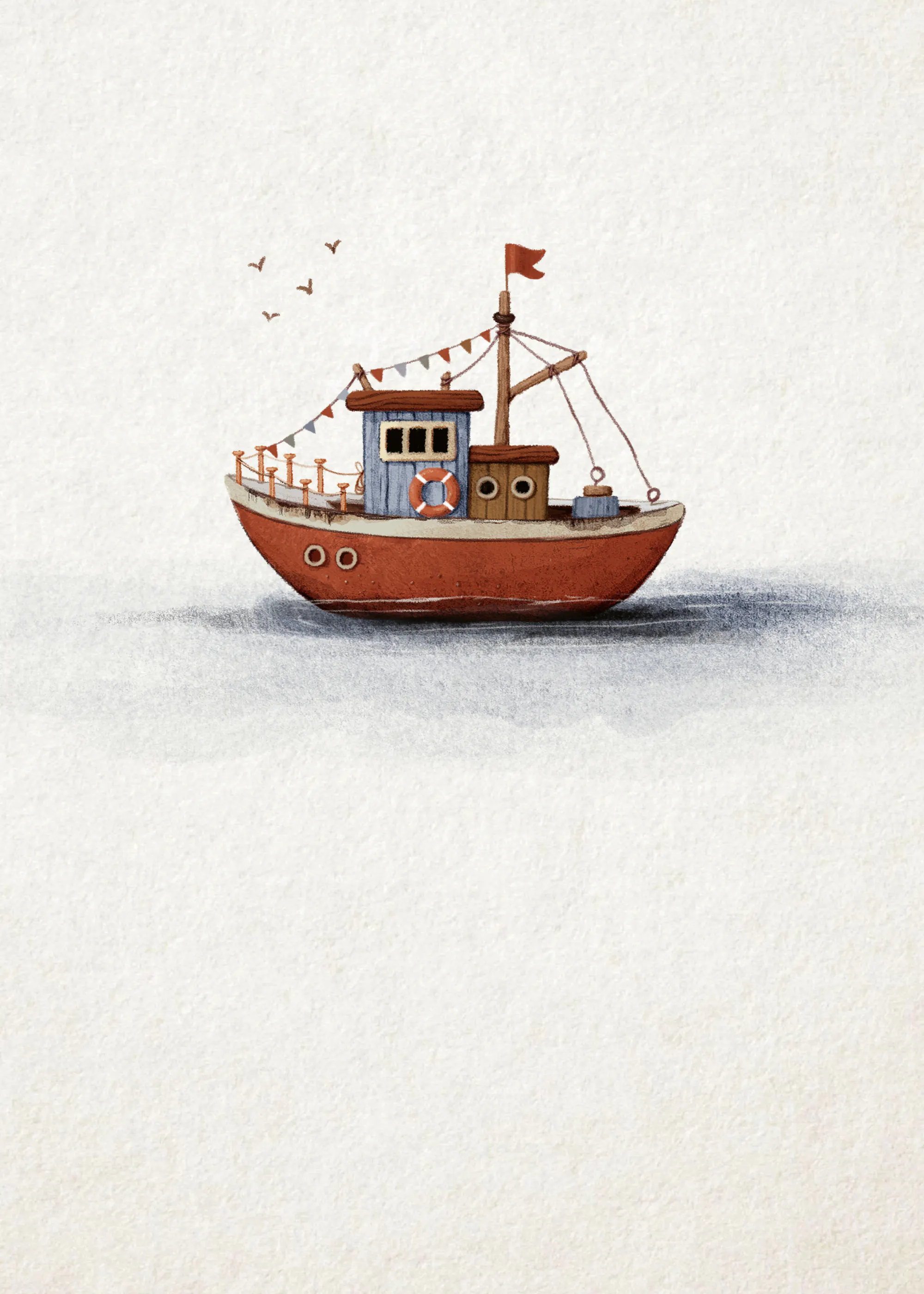 Little Fishing Boat Poster 0