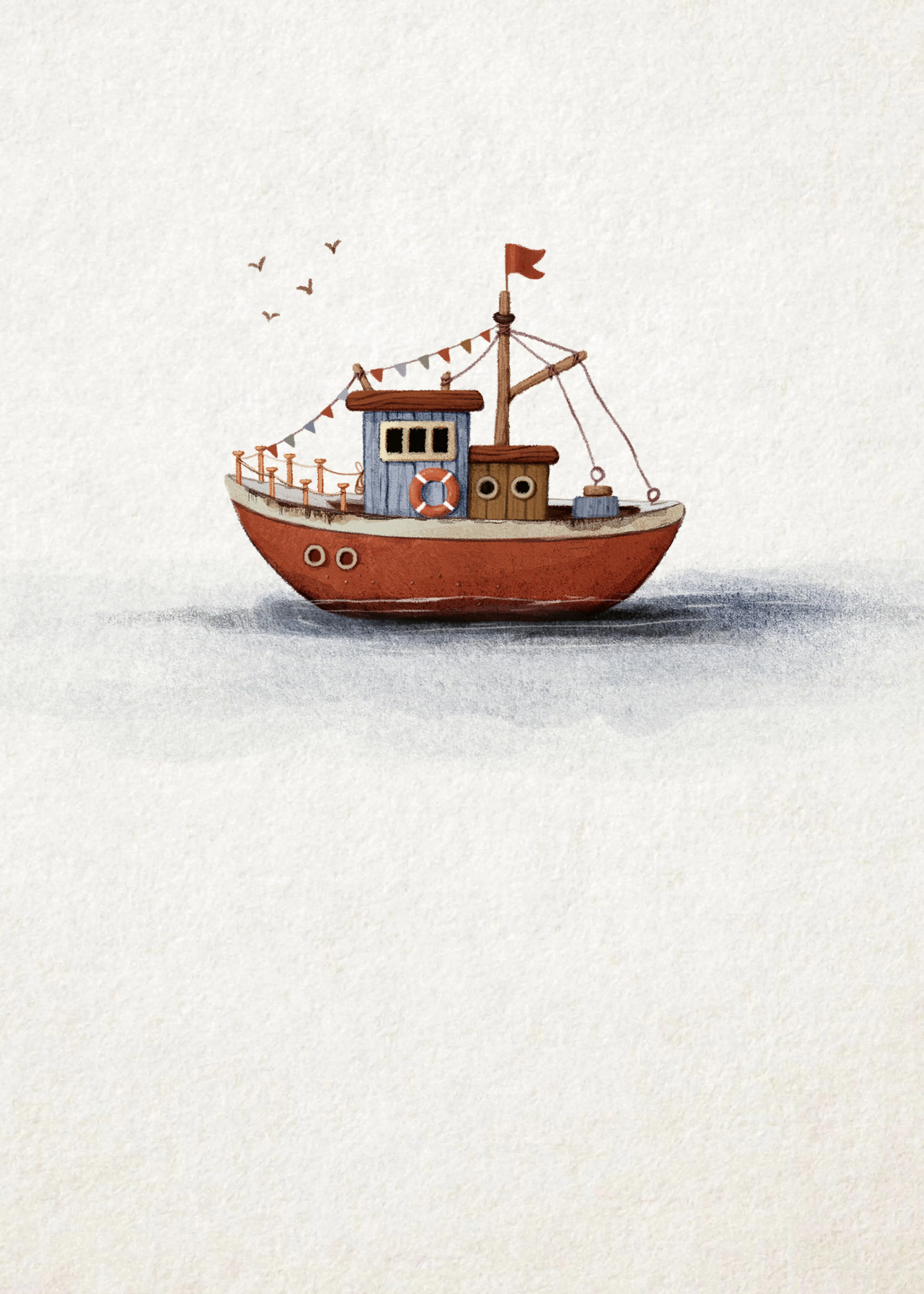 Kleine Vissersboot Poster 0
