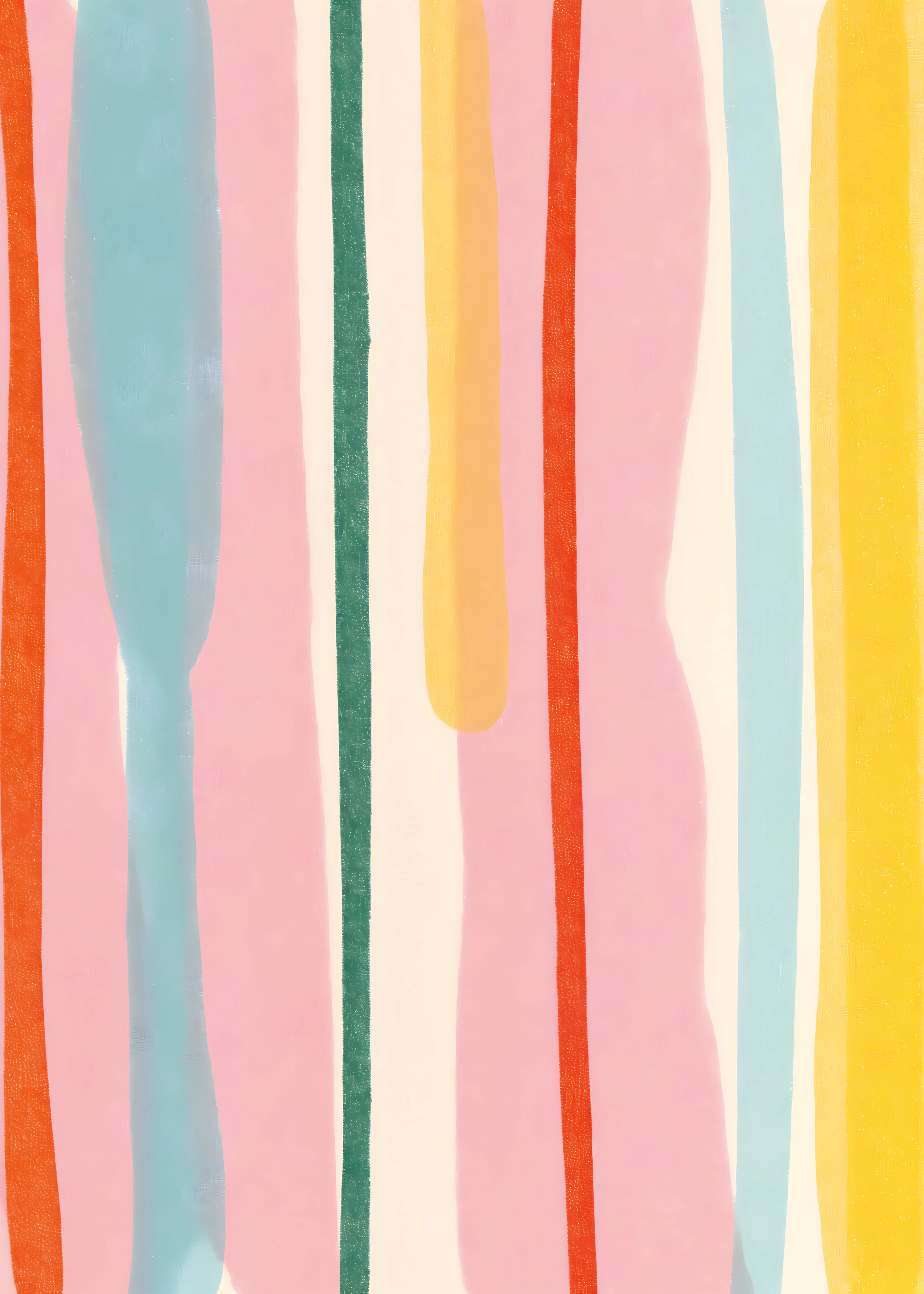 Pink Colorful Stripes Poster 0