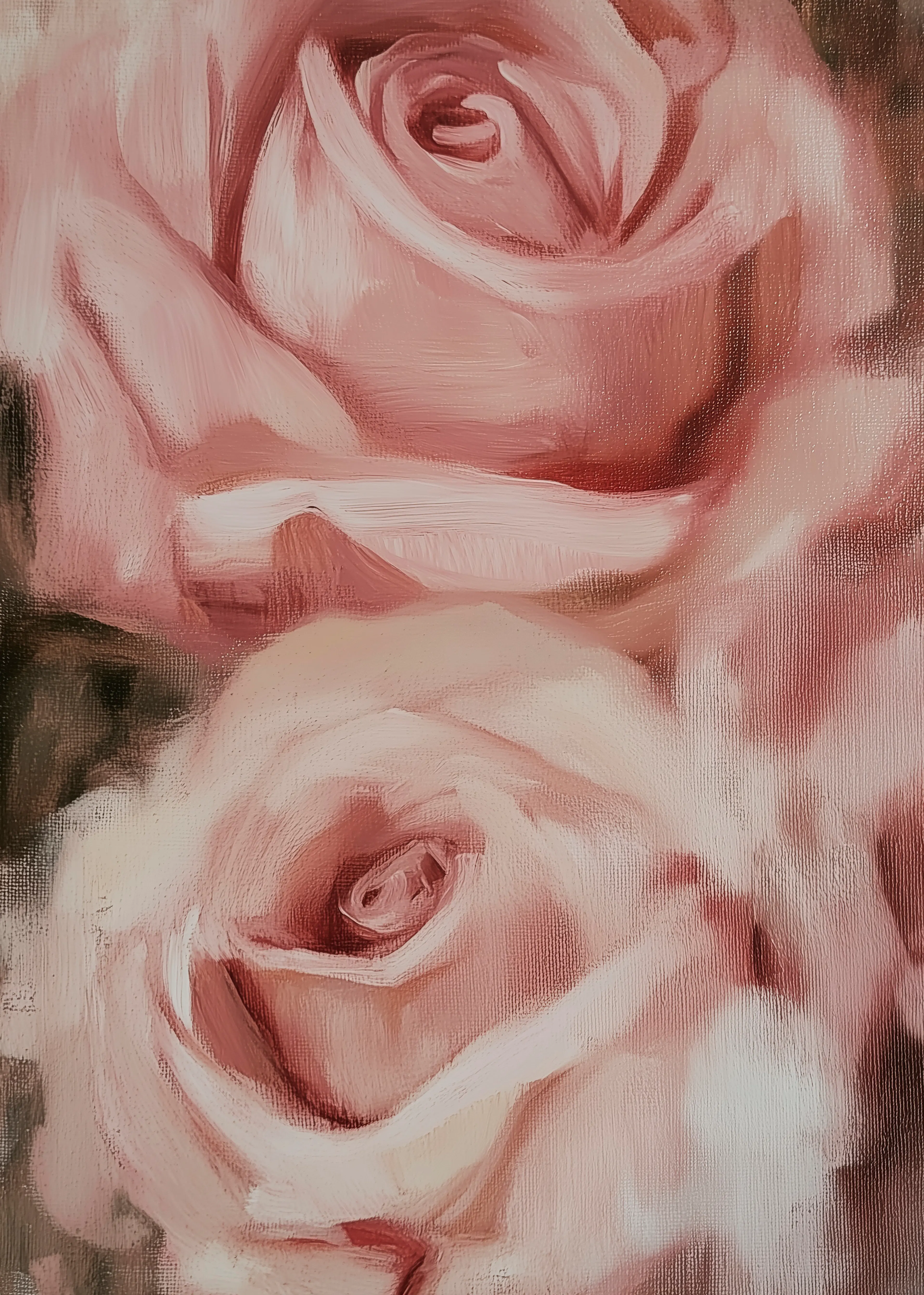 Zacht Roze Rozen Poster 0