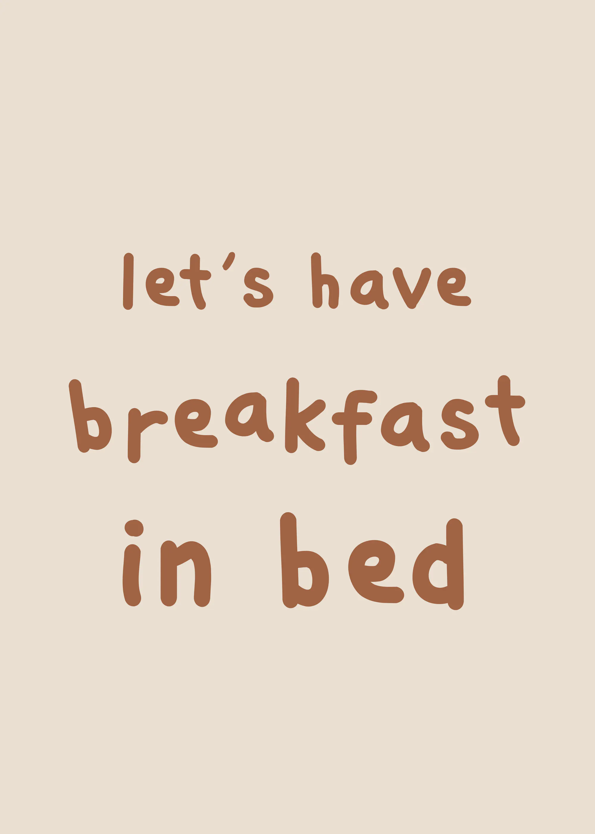 Breakfast In Bed Poster 0