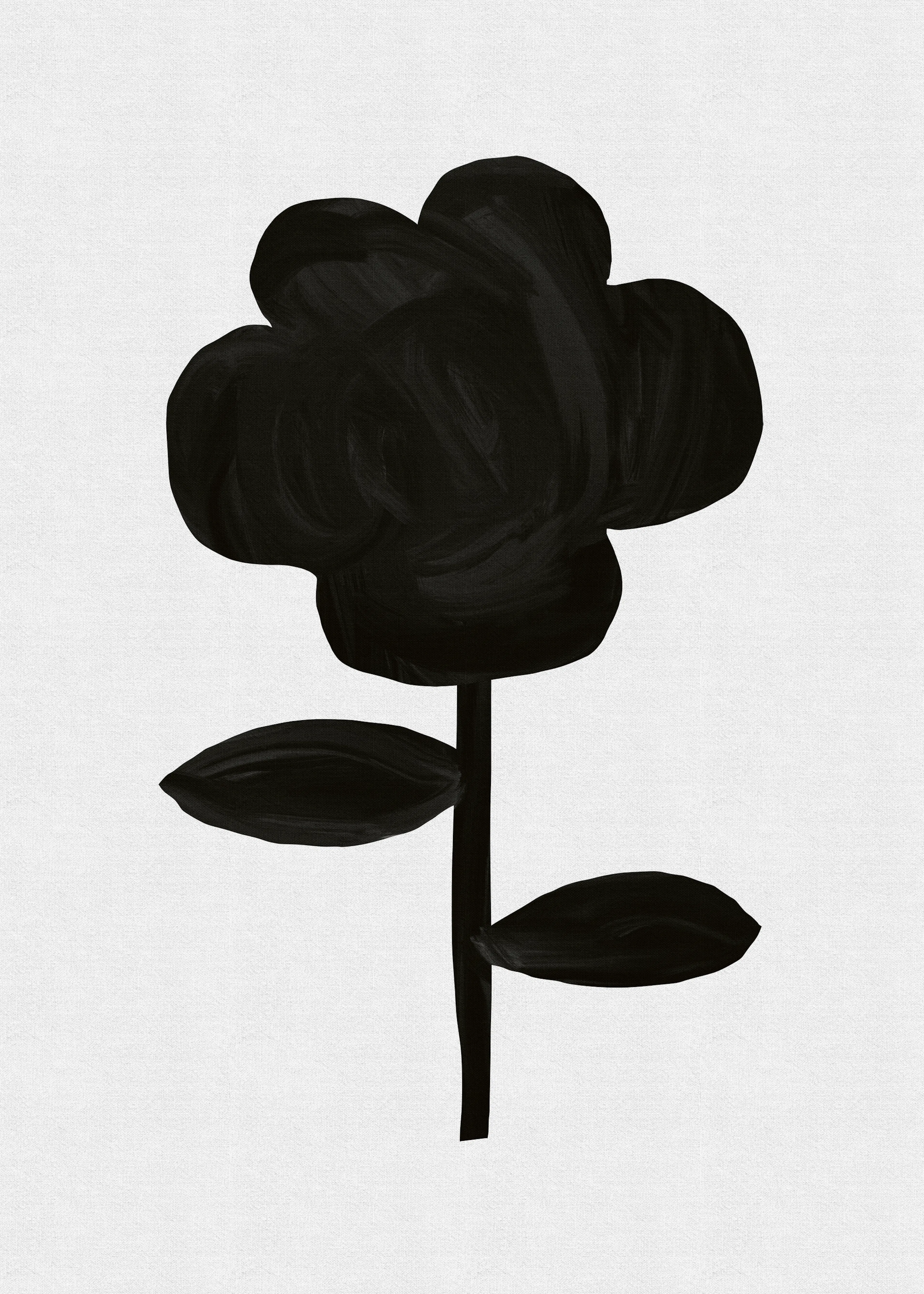 Schwarze Blume Poster 0