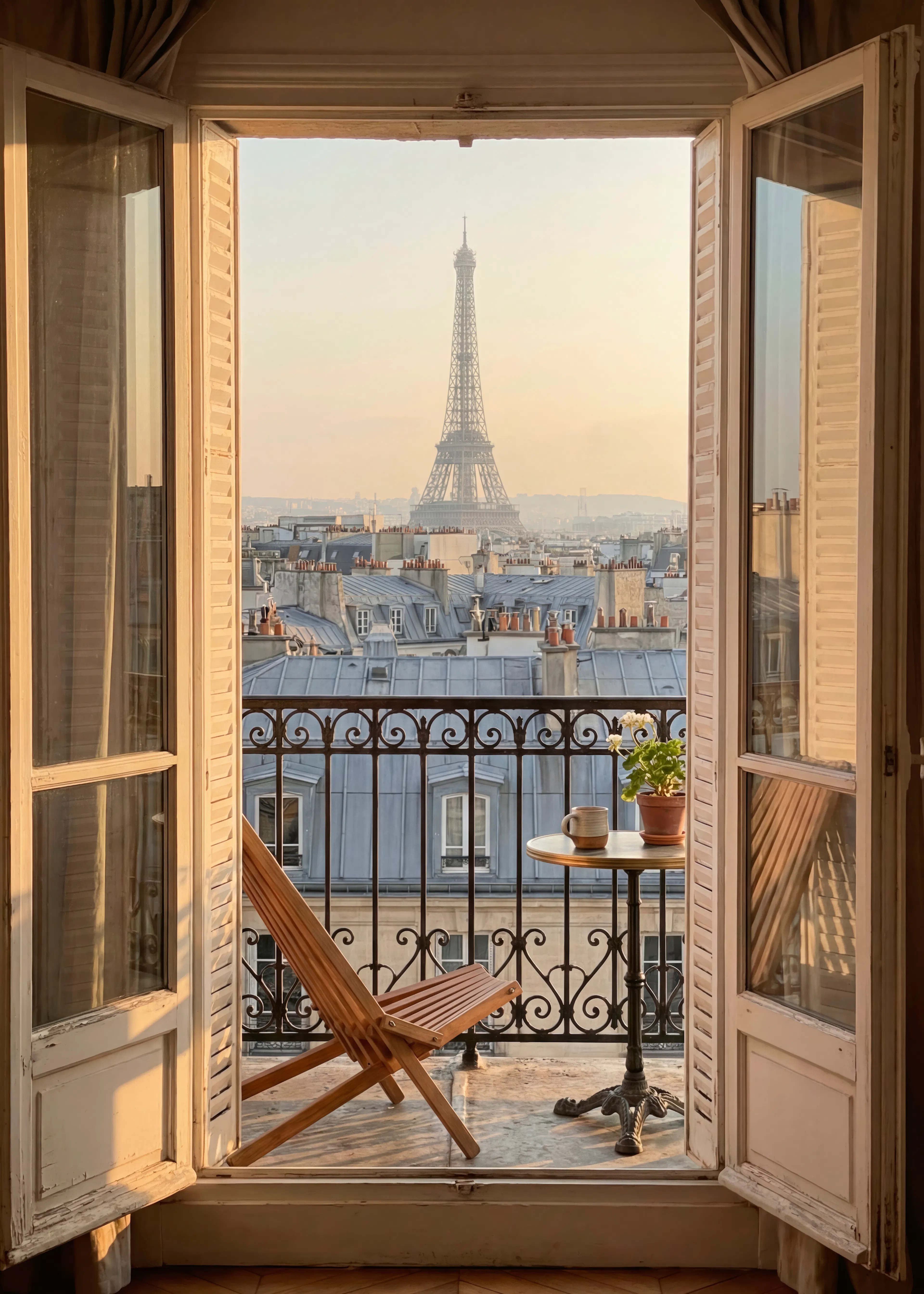 Lever de Soleil Parisien Poster 0