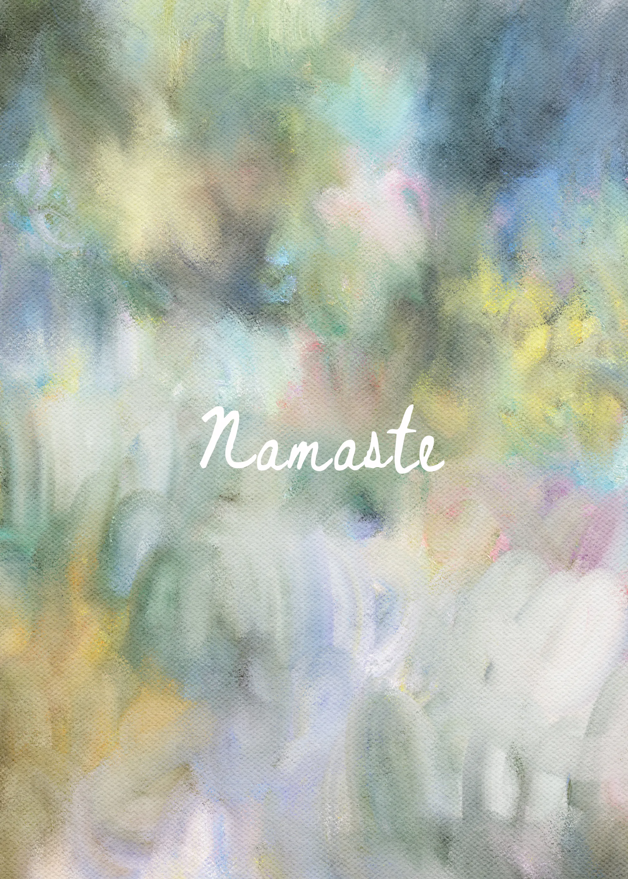 Namaste Sereno Azul Póster 0