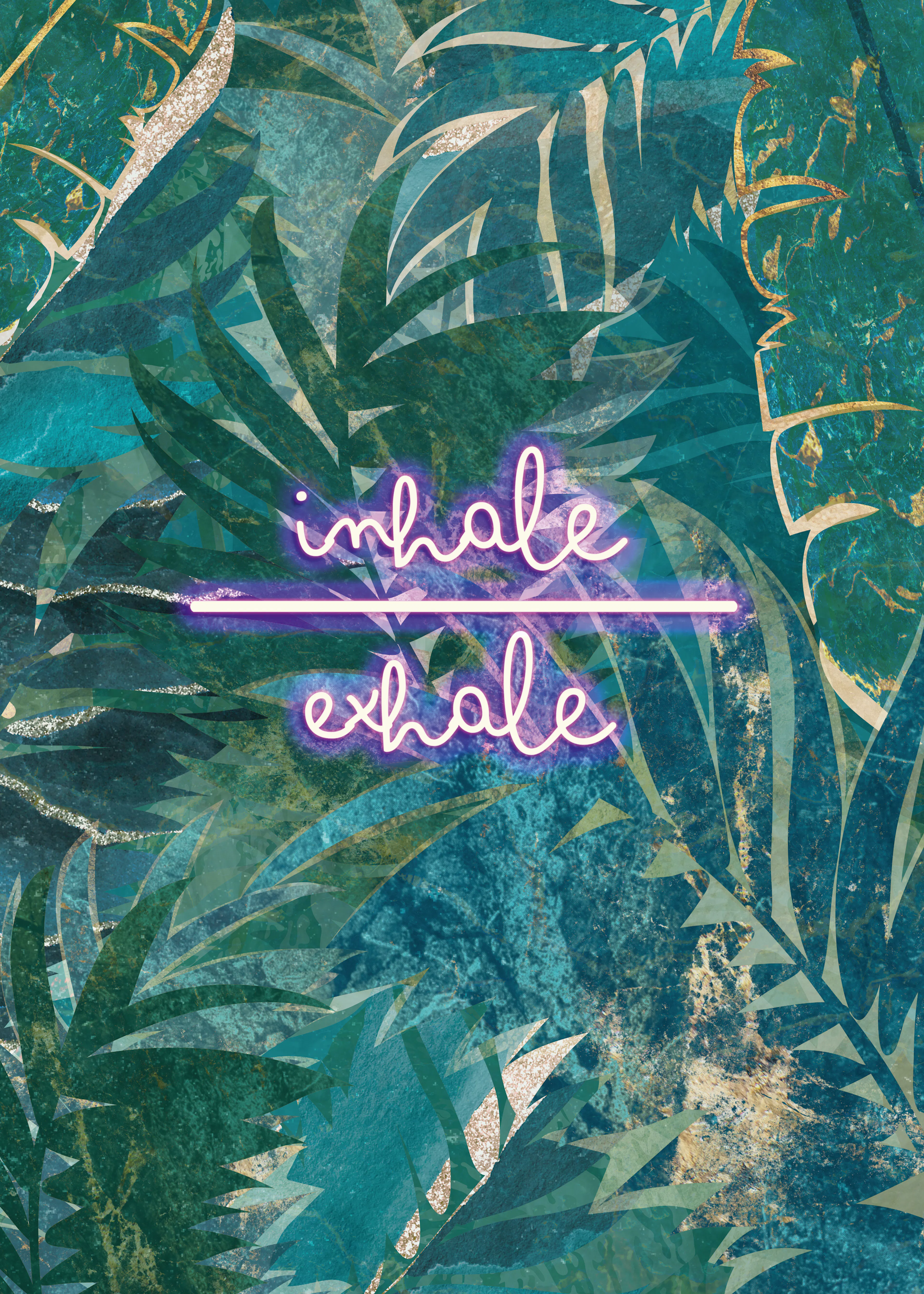 Green Inhale Exhale Poster 0