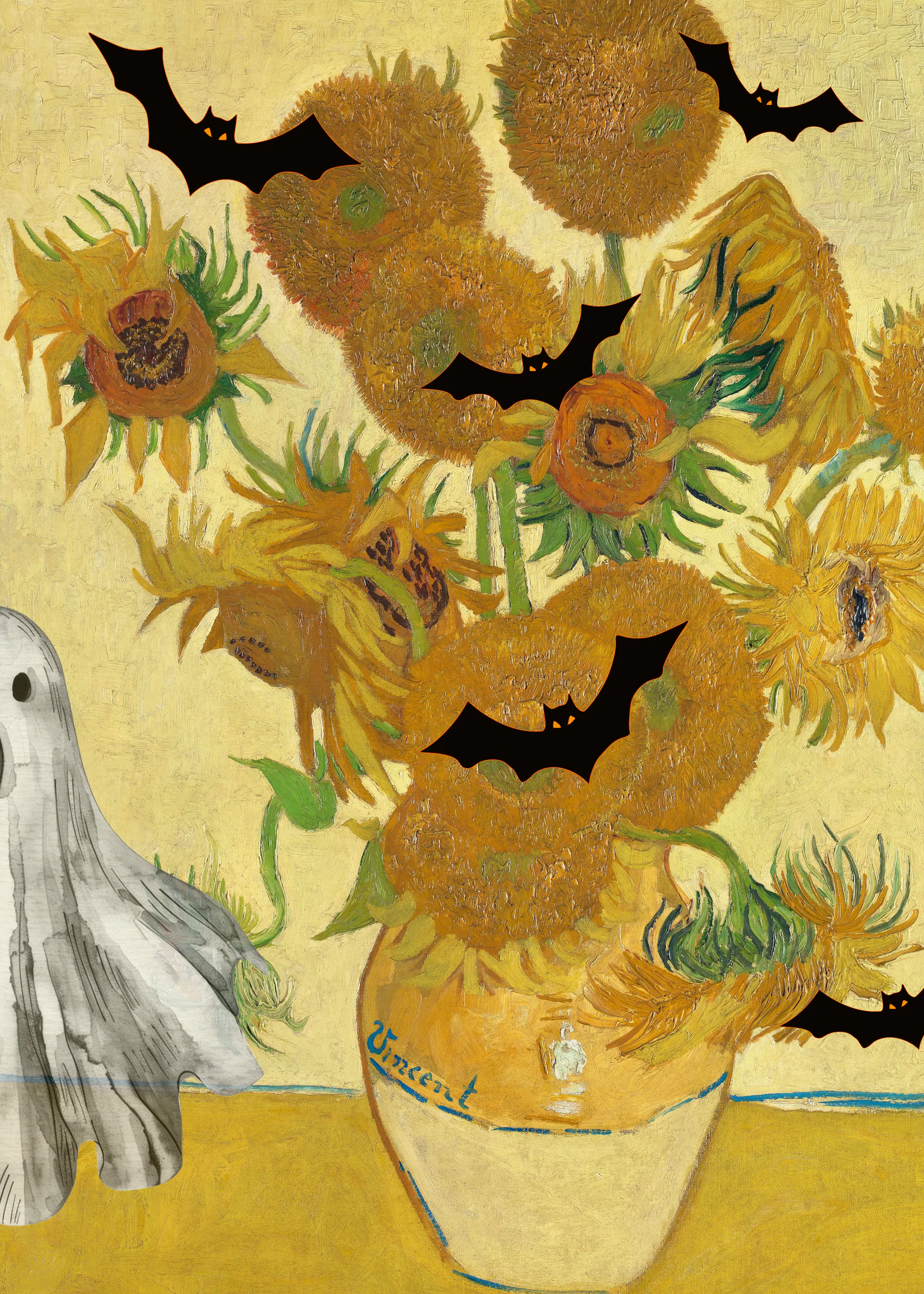 Spooky Sunflowers Poster 0