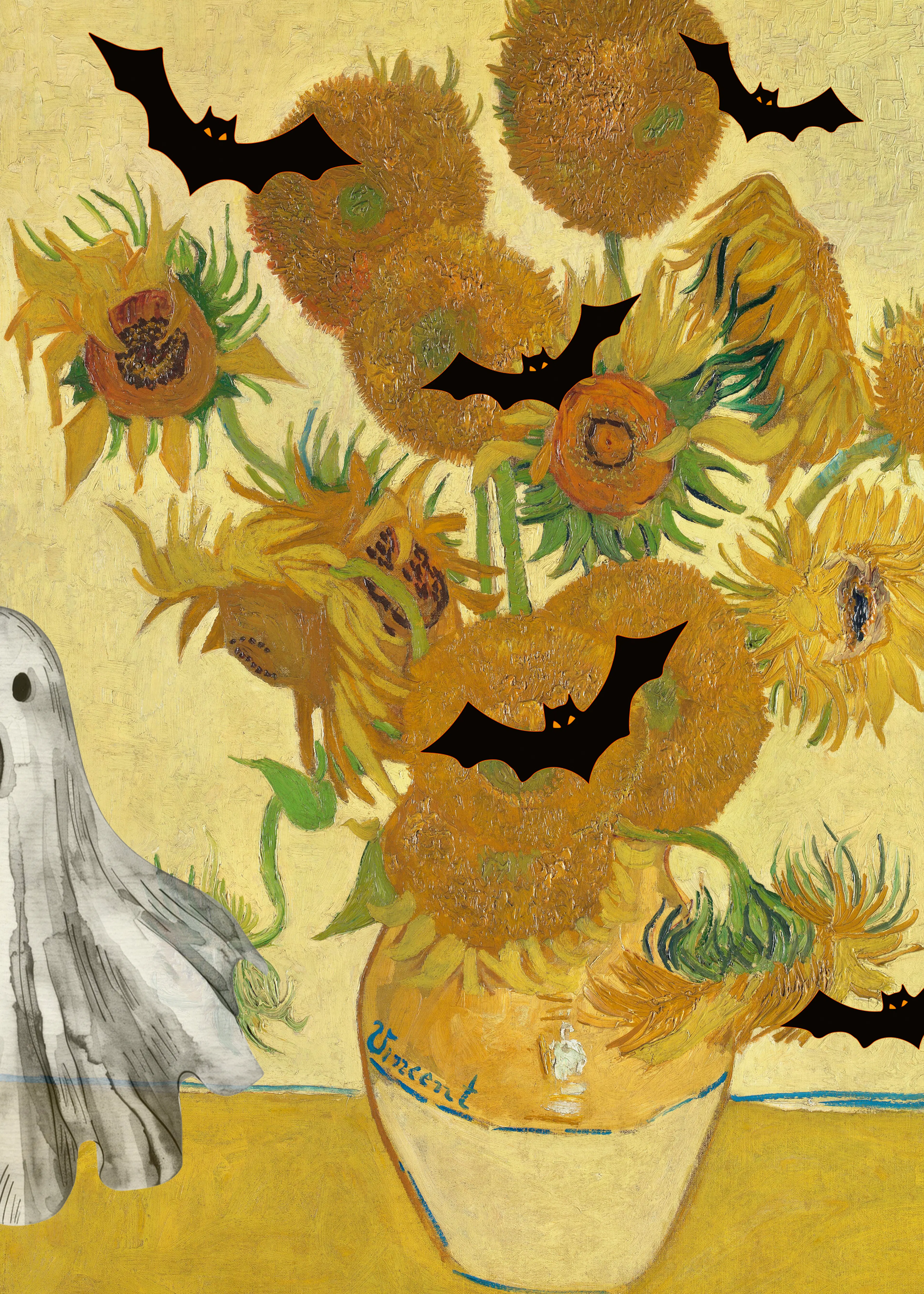 Spooky Sunflowers Poster 0