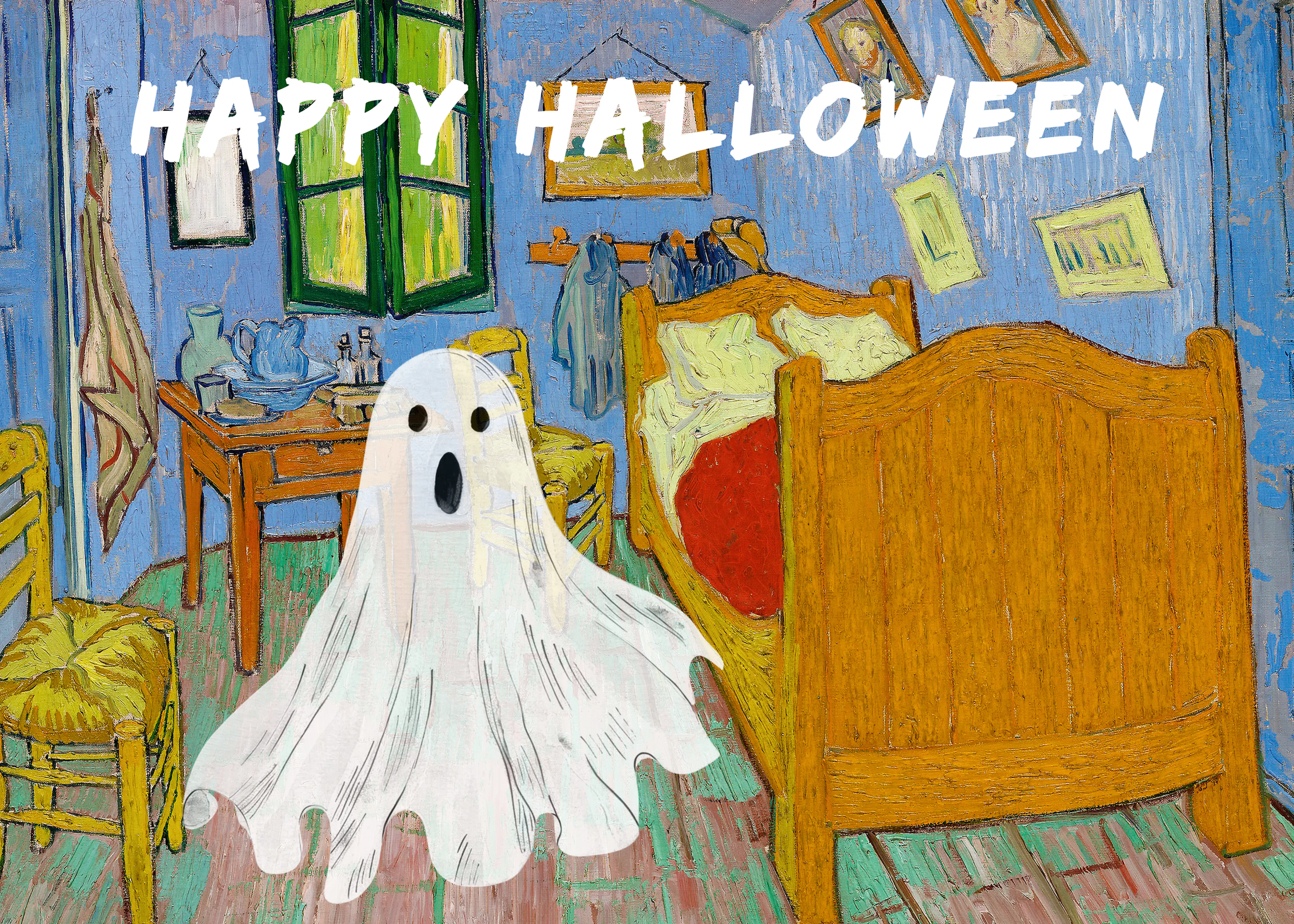 Ghostly Halloween Poster 0