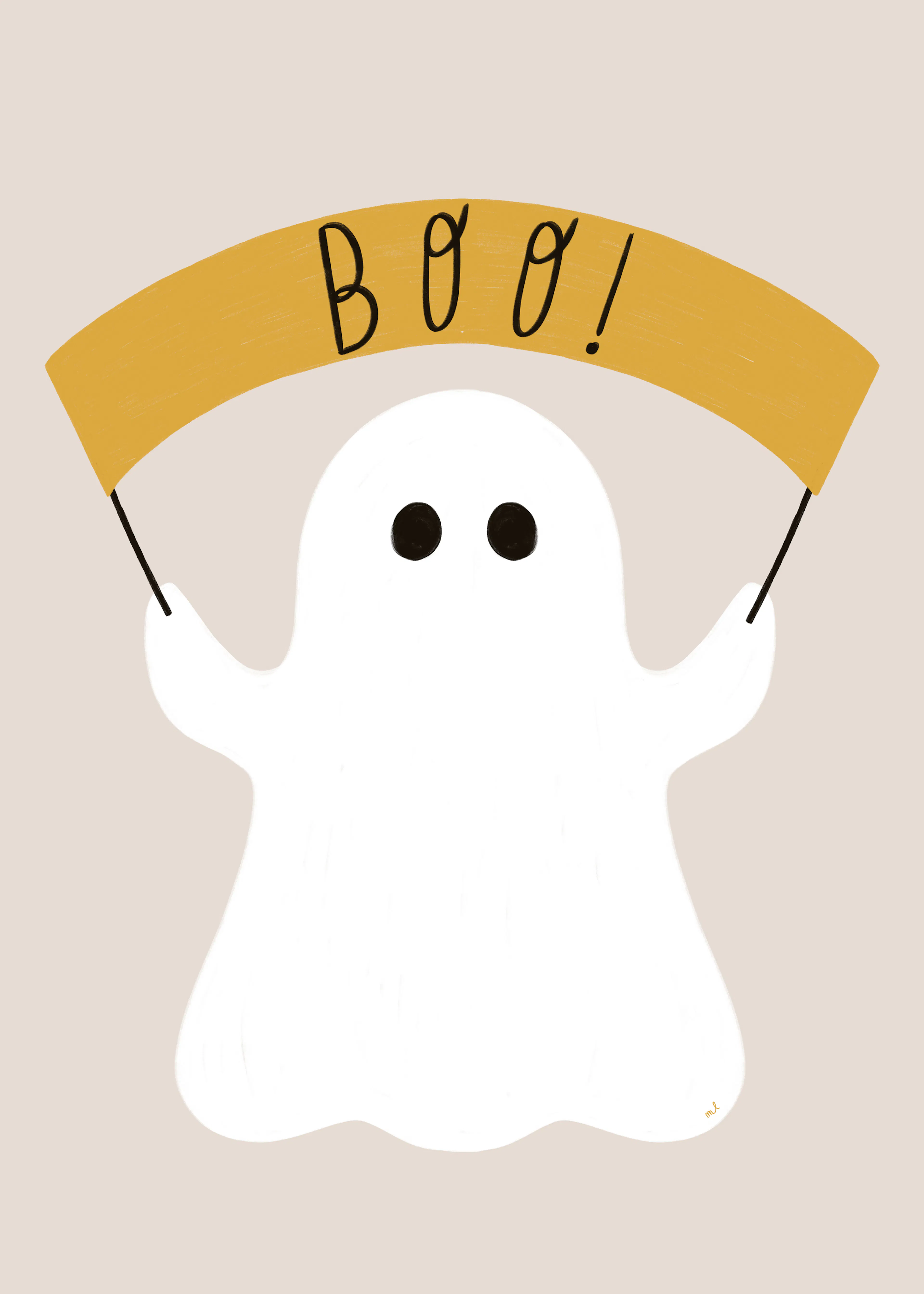 Cute Ghost Poster 0