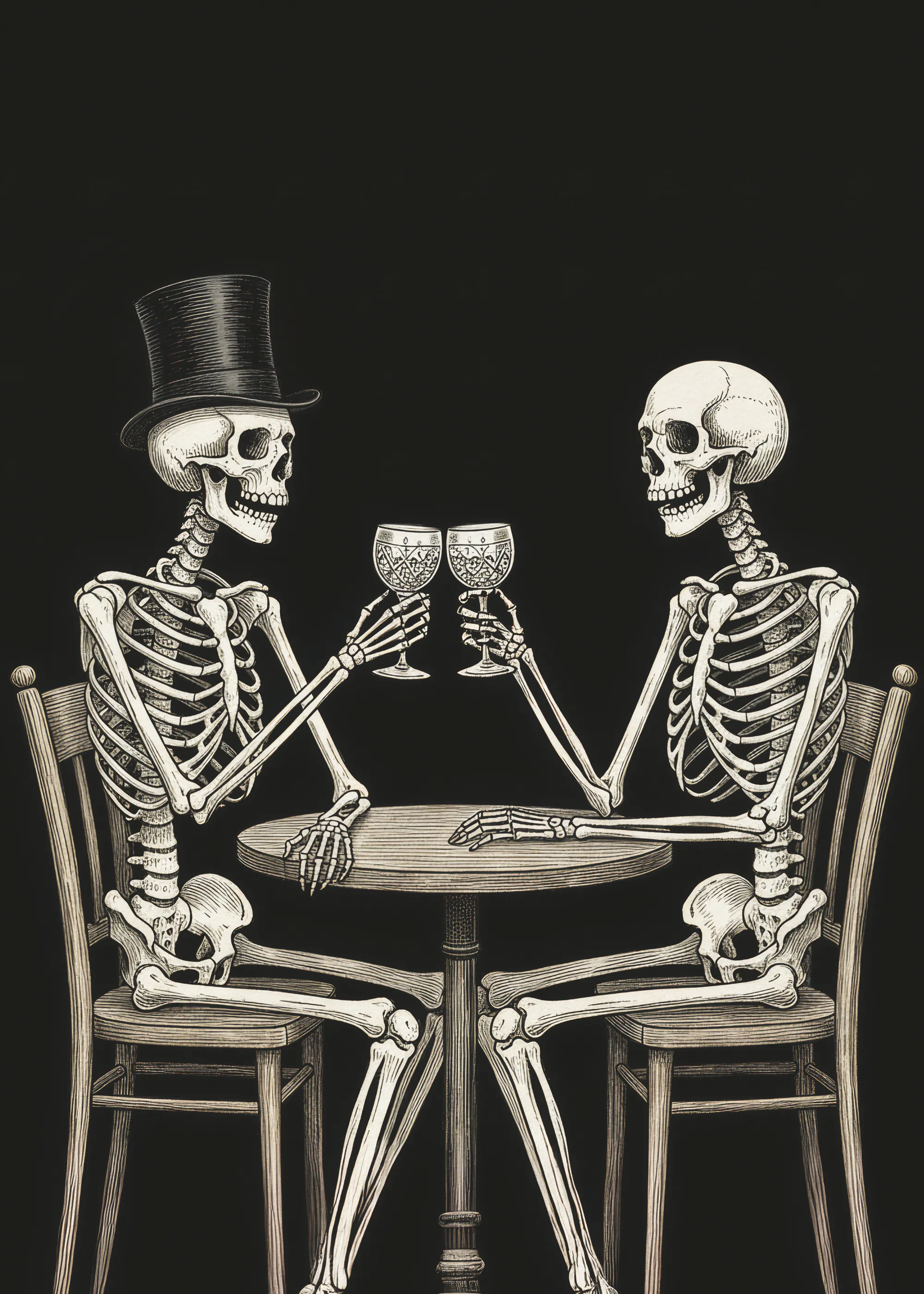 Skeleton Toast Poster 0