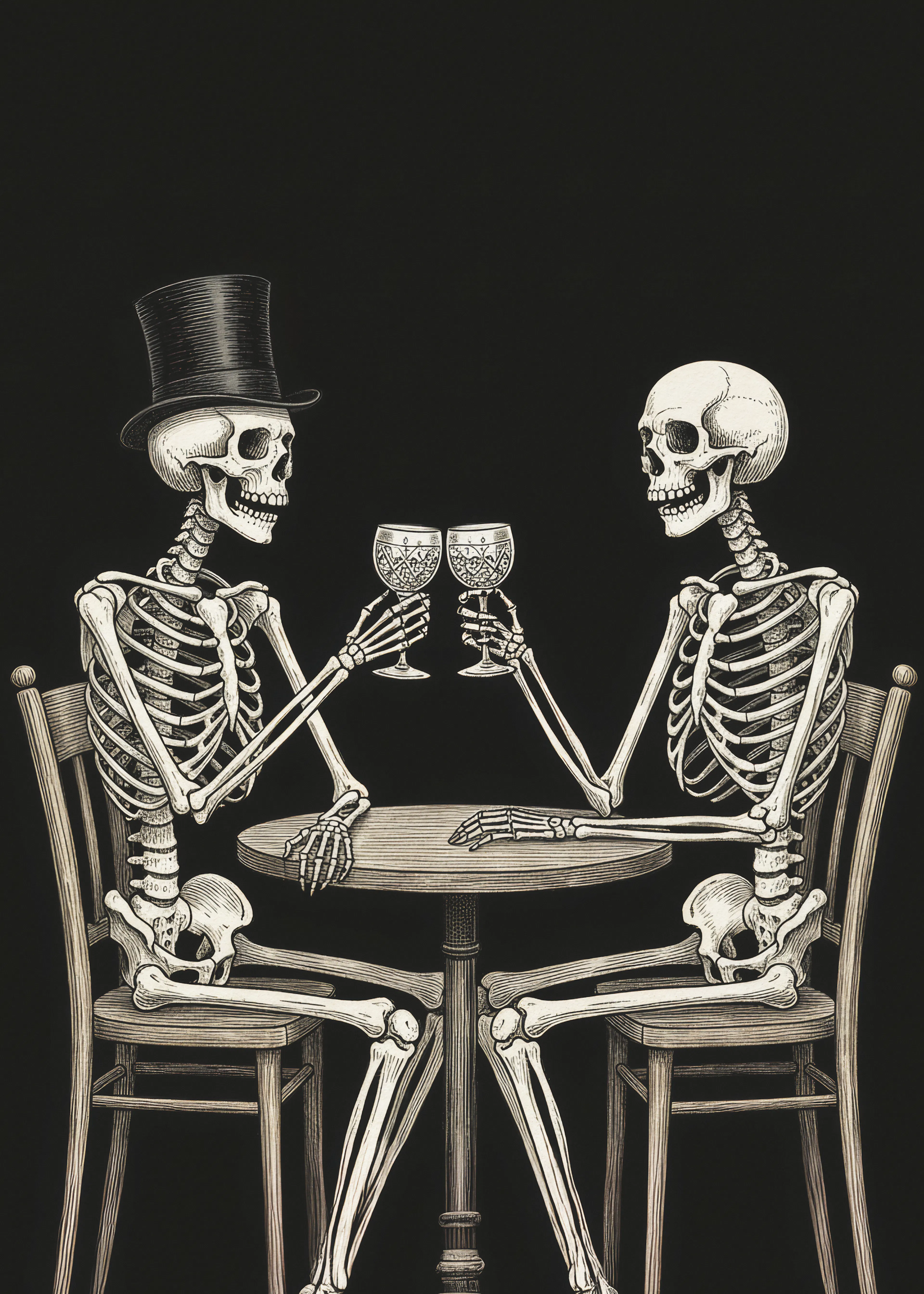 Skeleton Toast Poster 0