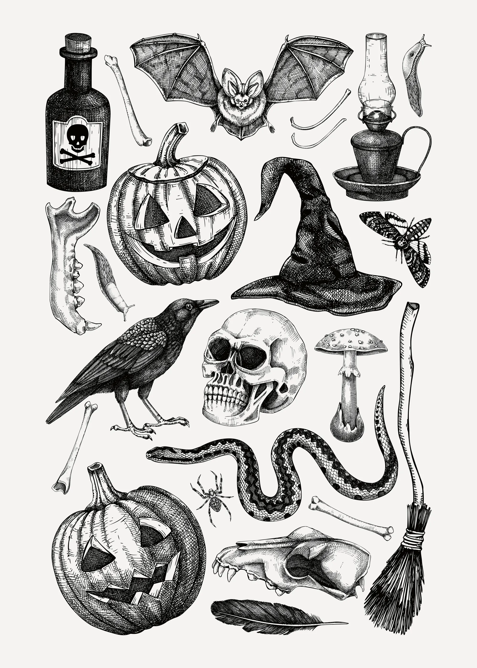 Halloween Ikoner Plakat 0