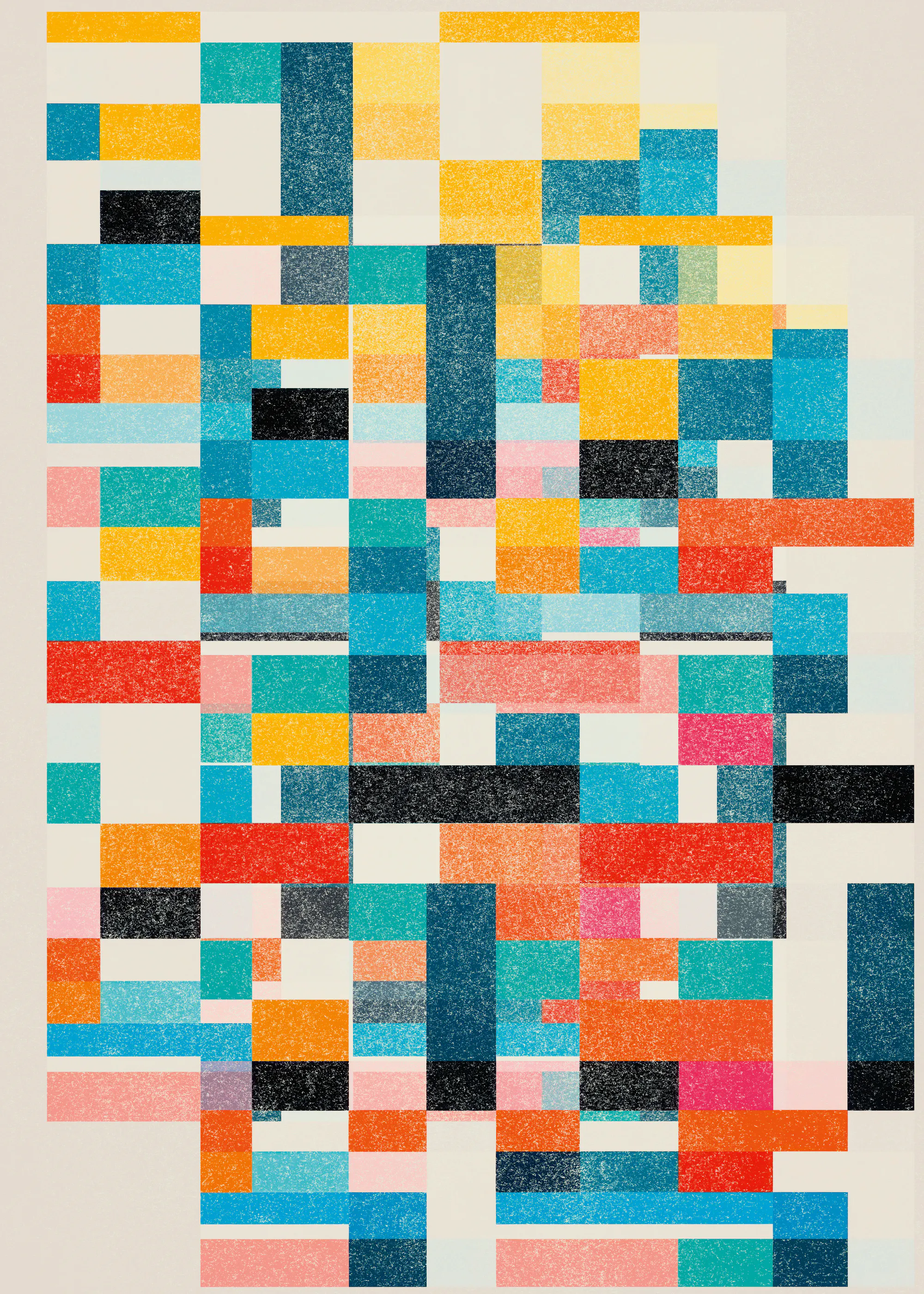 Color Block Maze Poster 0