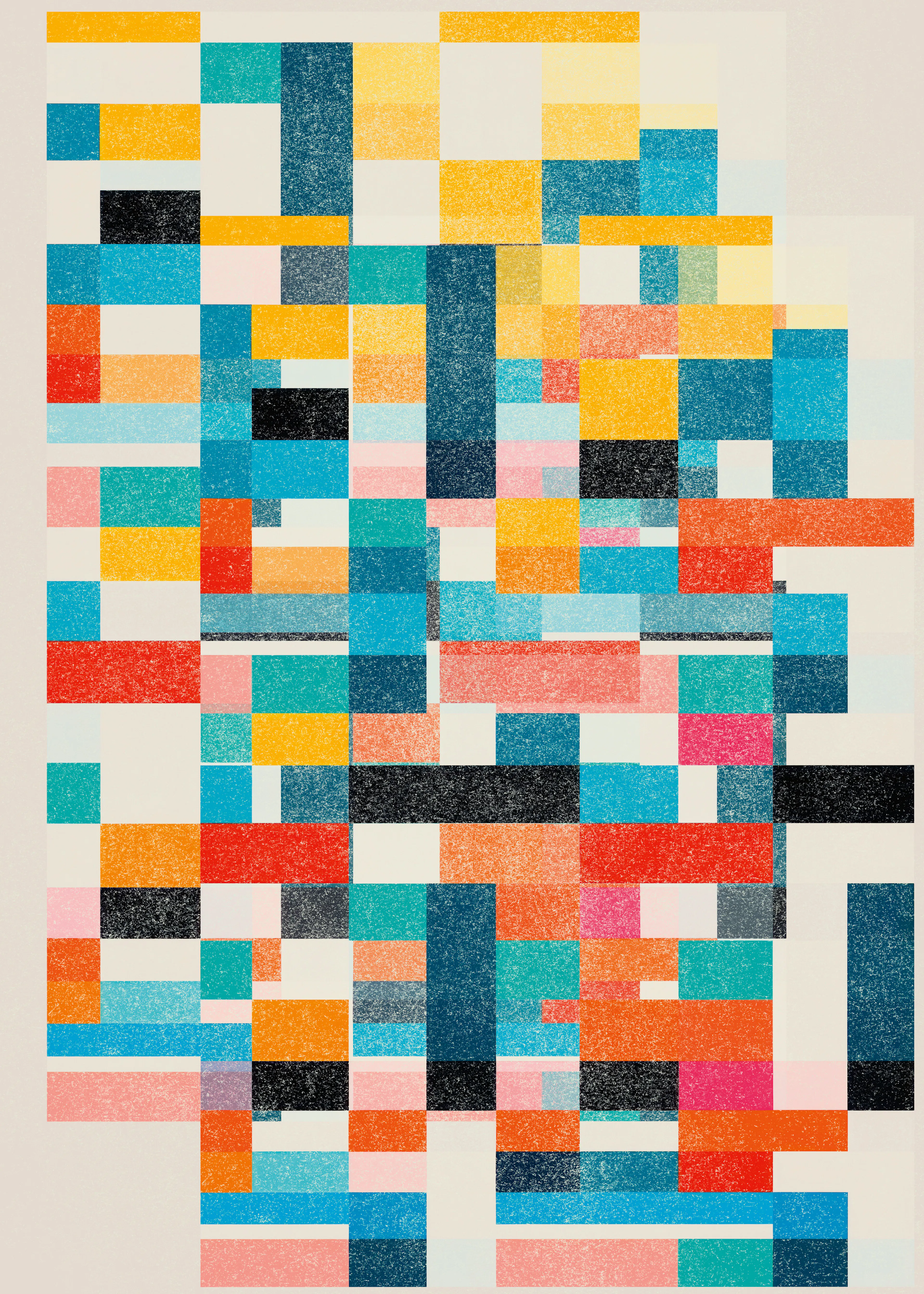 Kleurblok Doolhof Poster 0