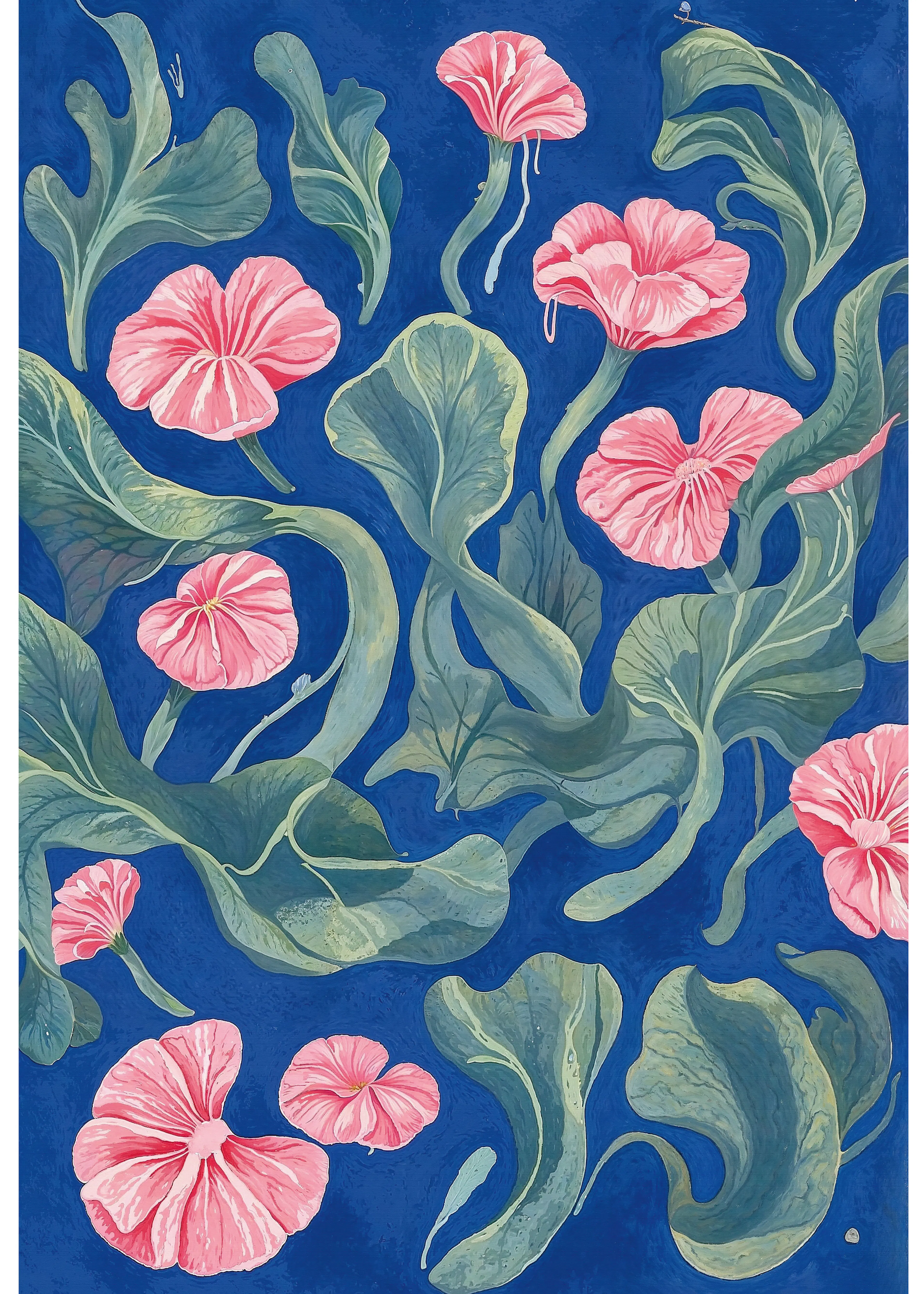 Floral Waves Poster 0
