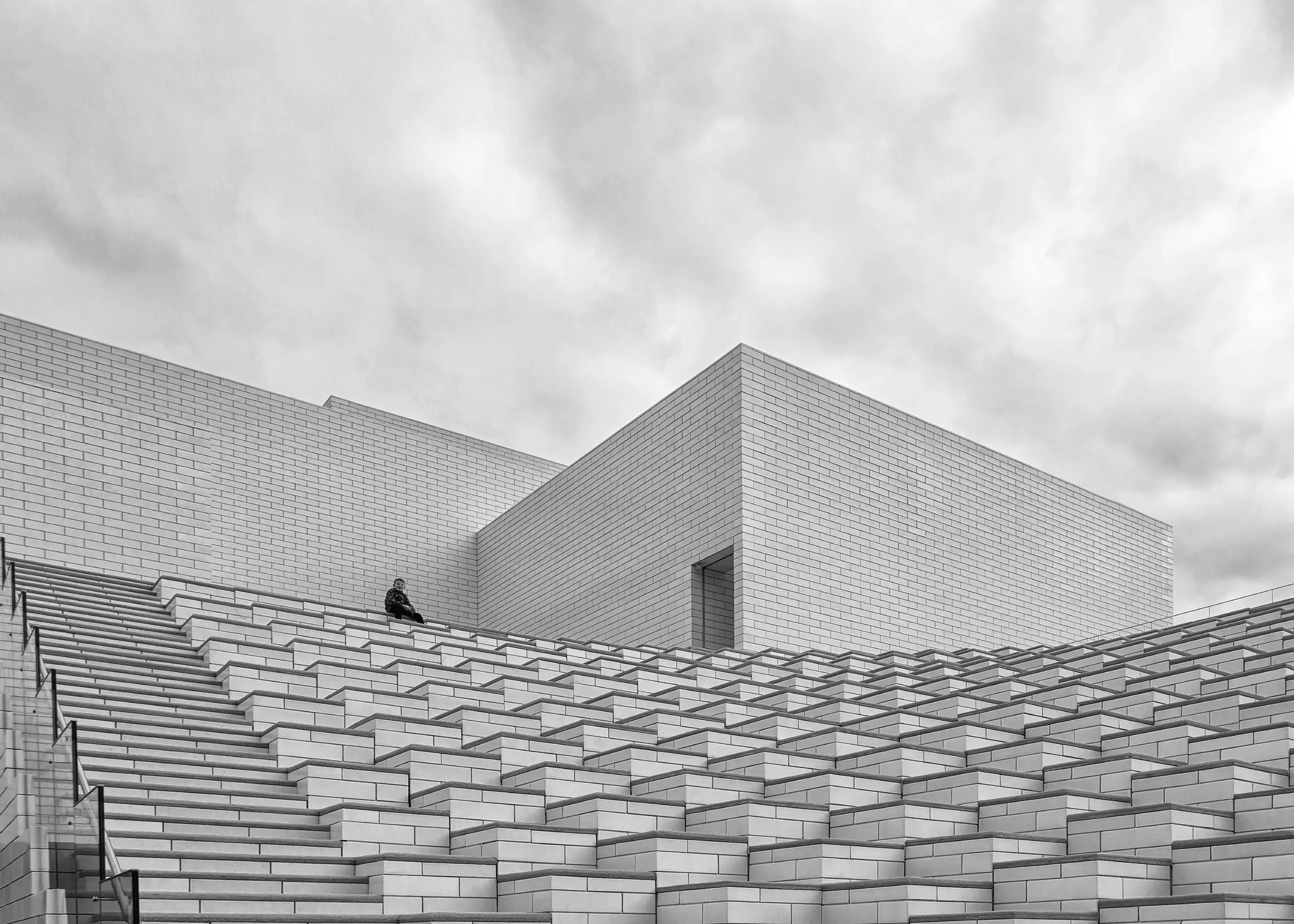 Grijze Moderne Architectuur Poster 0