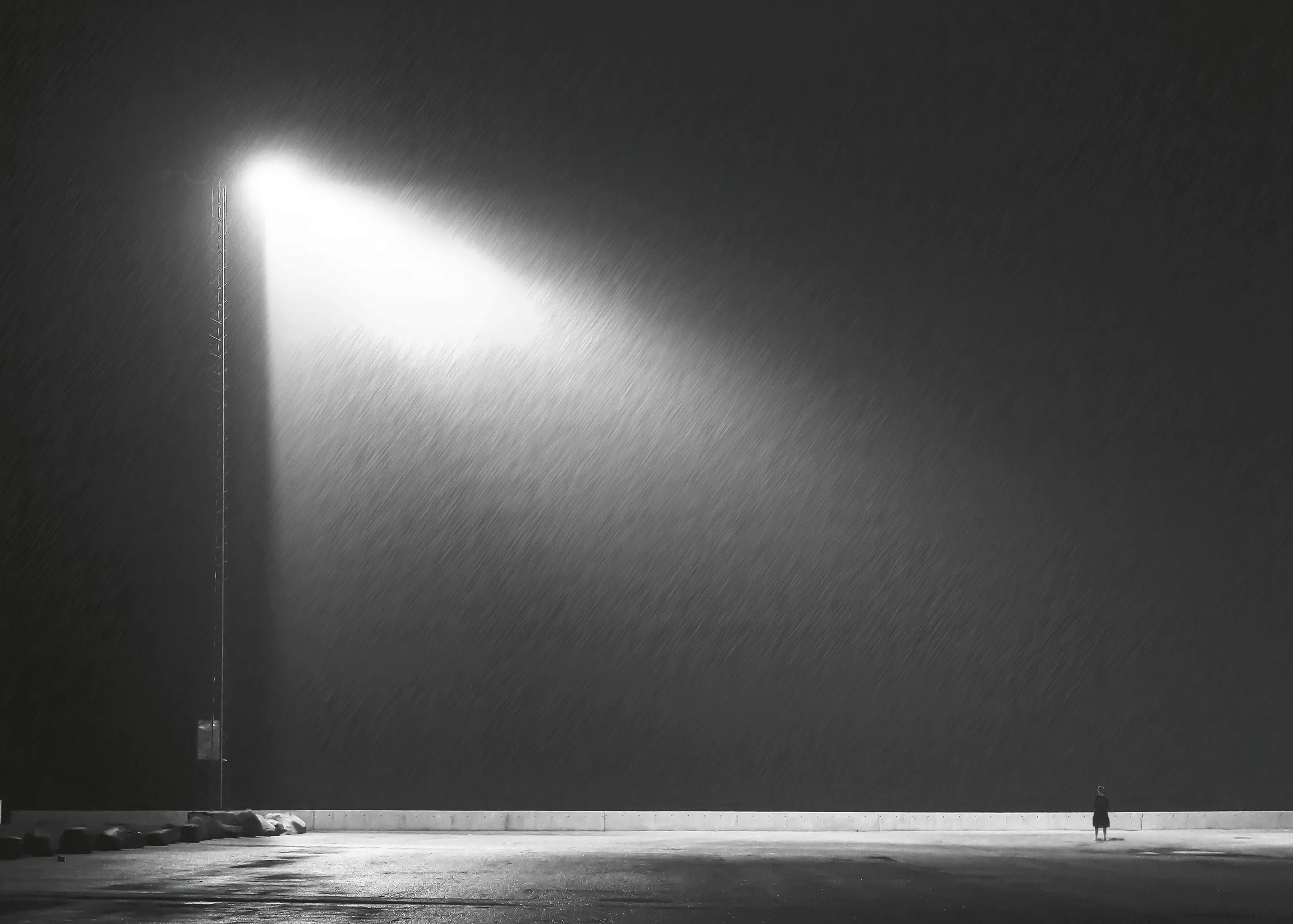 Lonely Streetlight Poster 0