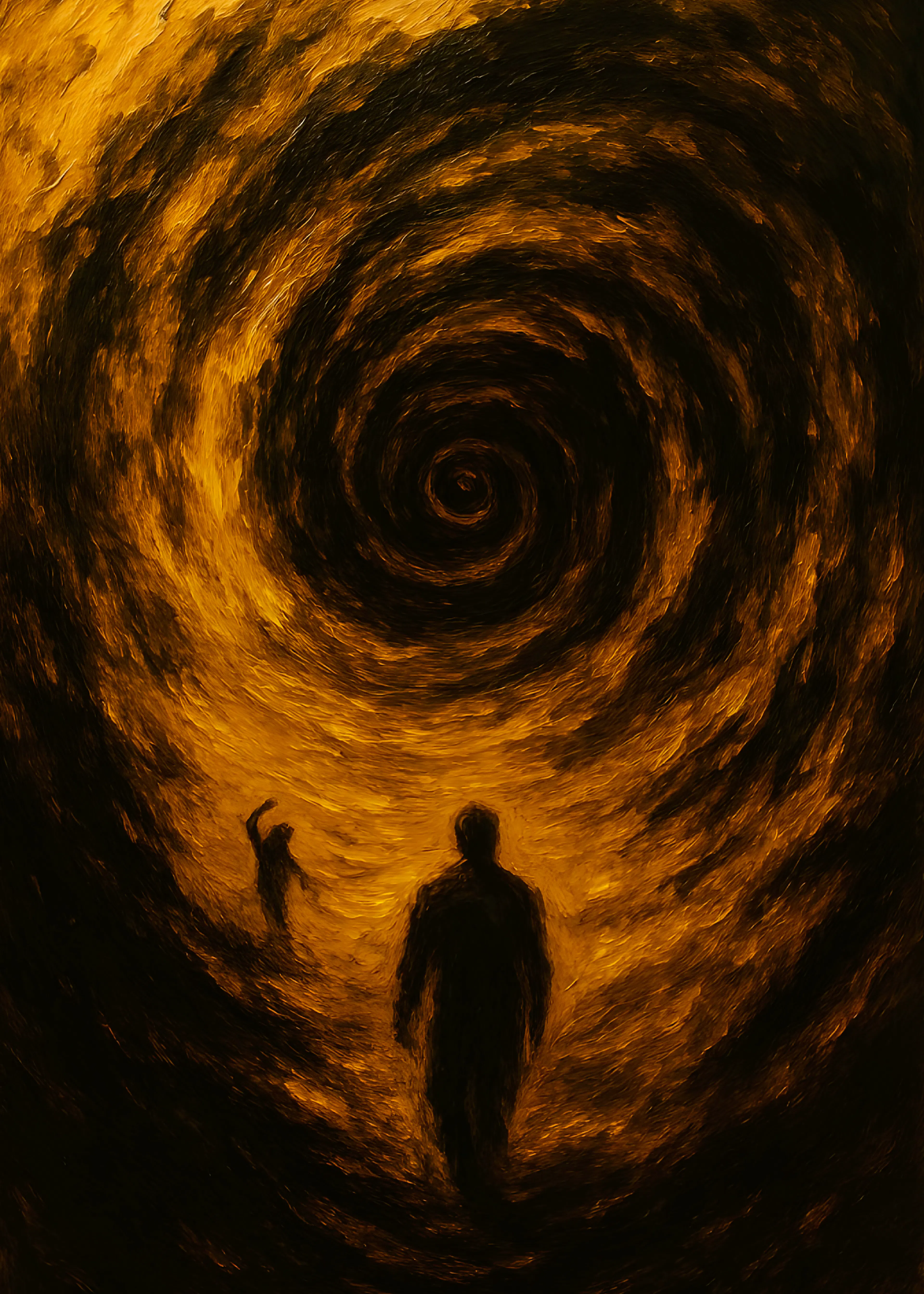 Tmavý spirálový poster 0