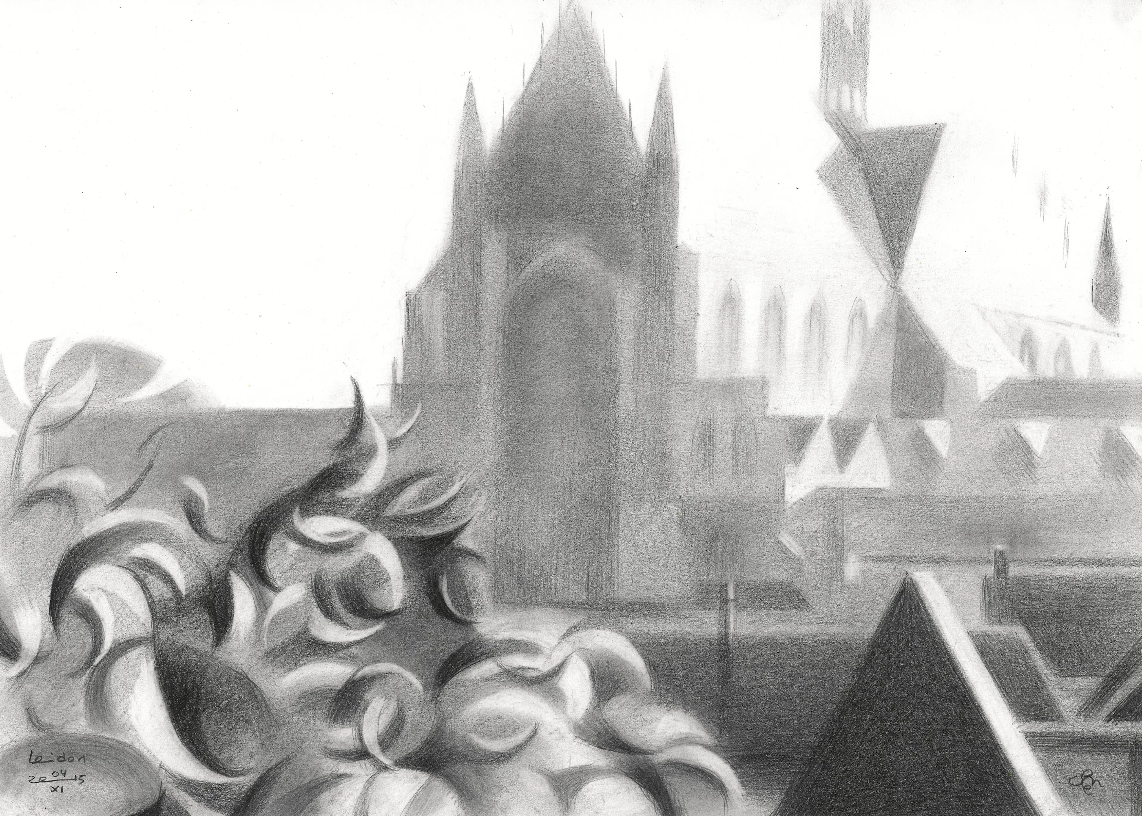 Gray Mystic Cityscape Poster 0