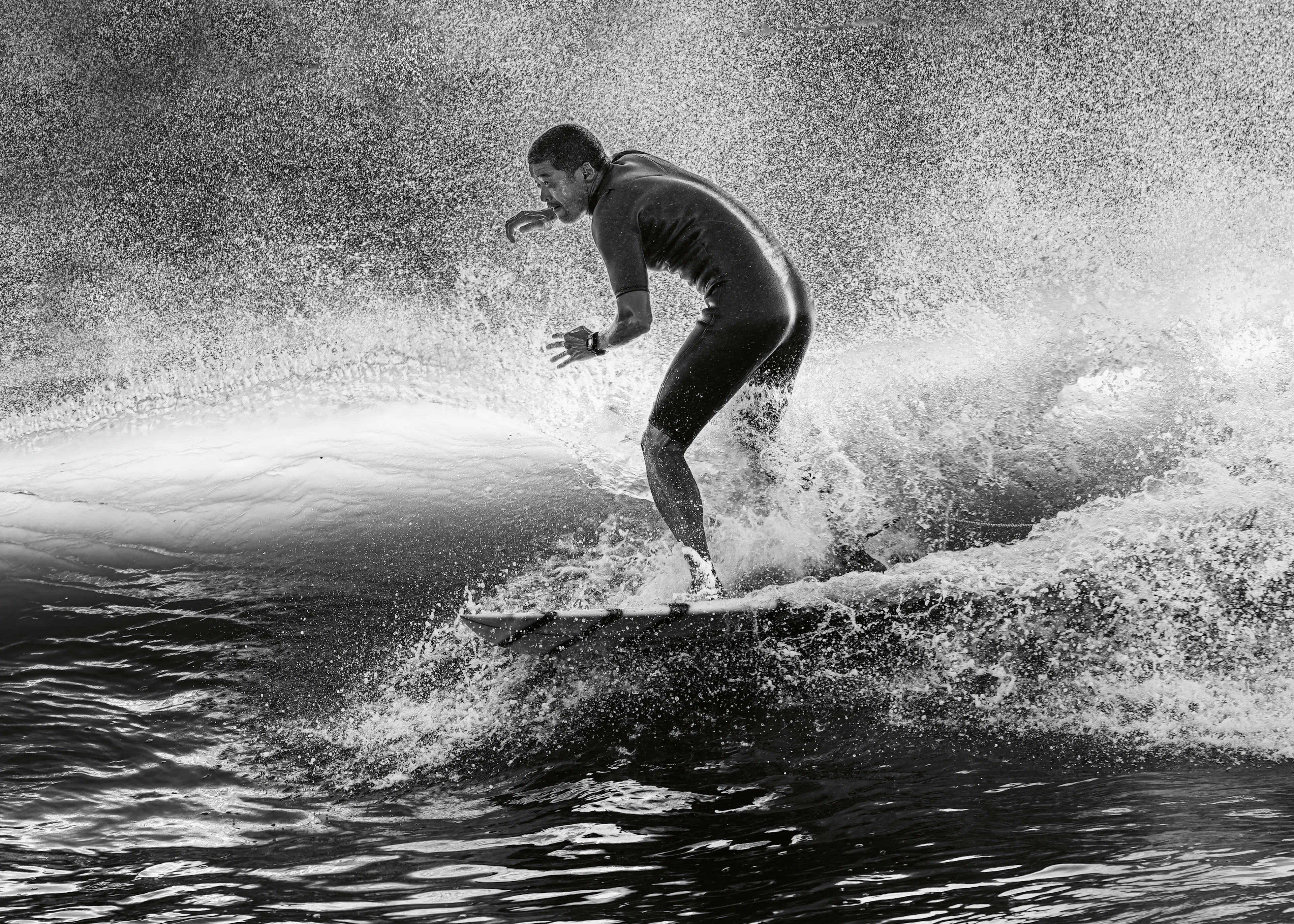 Zwarte Surfgolf Poster 0