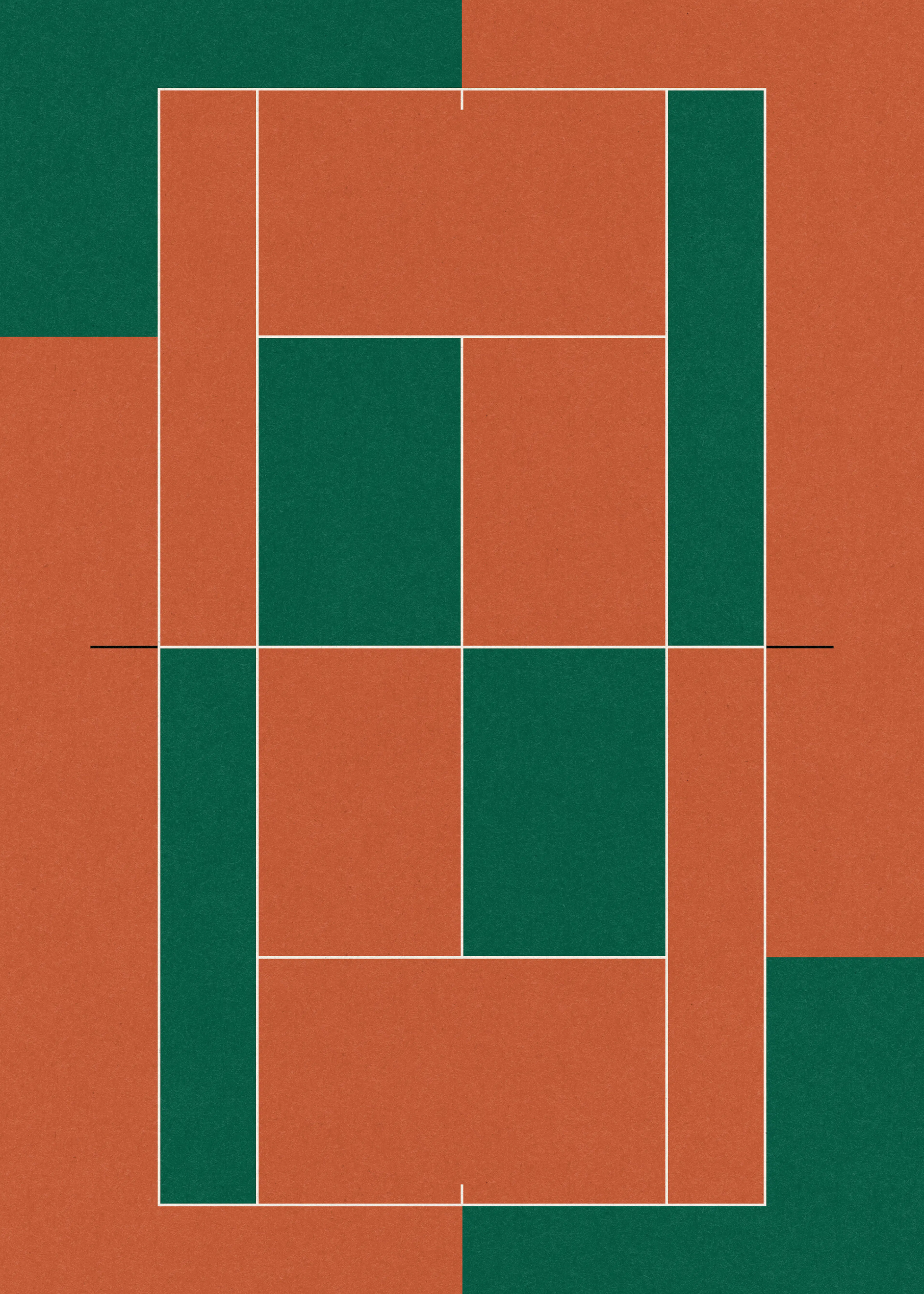 Armonía Geométrica del Bosque Póster 0