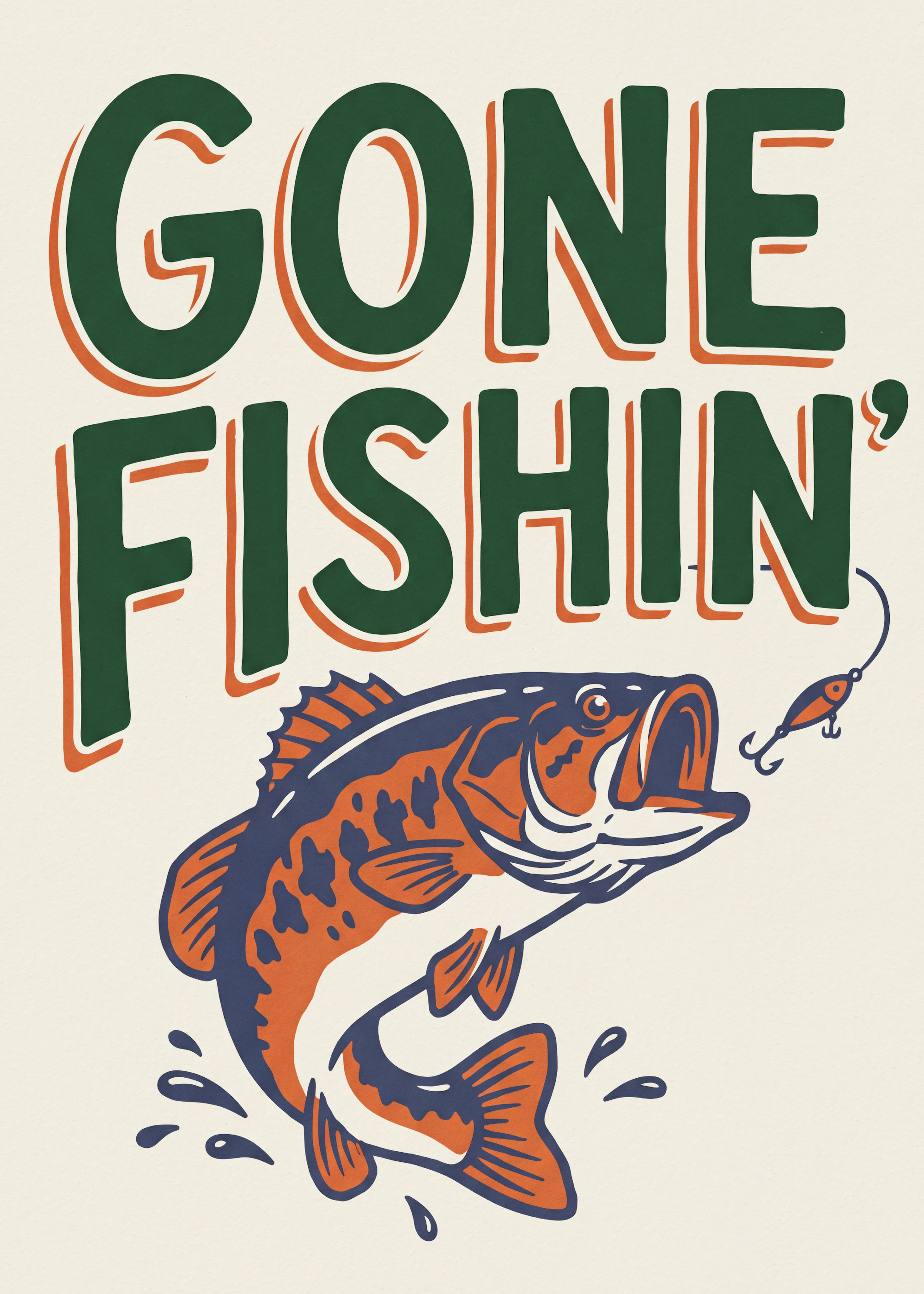 Parti à la Pêche Poster 0