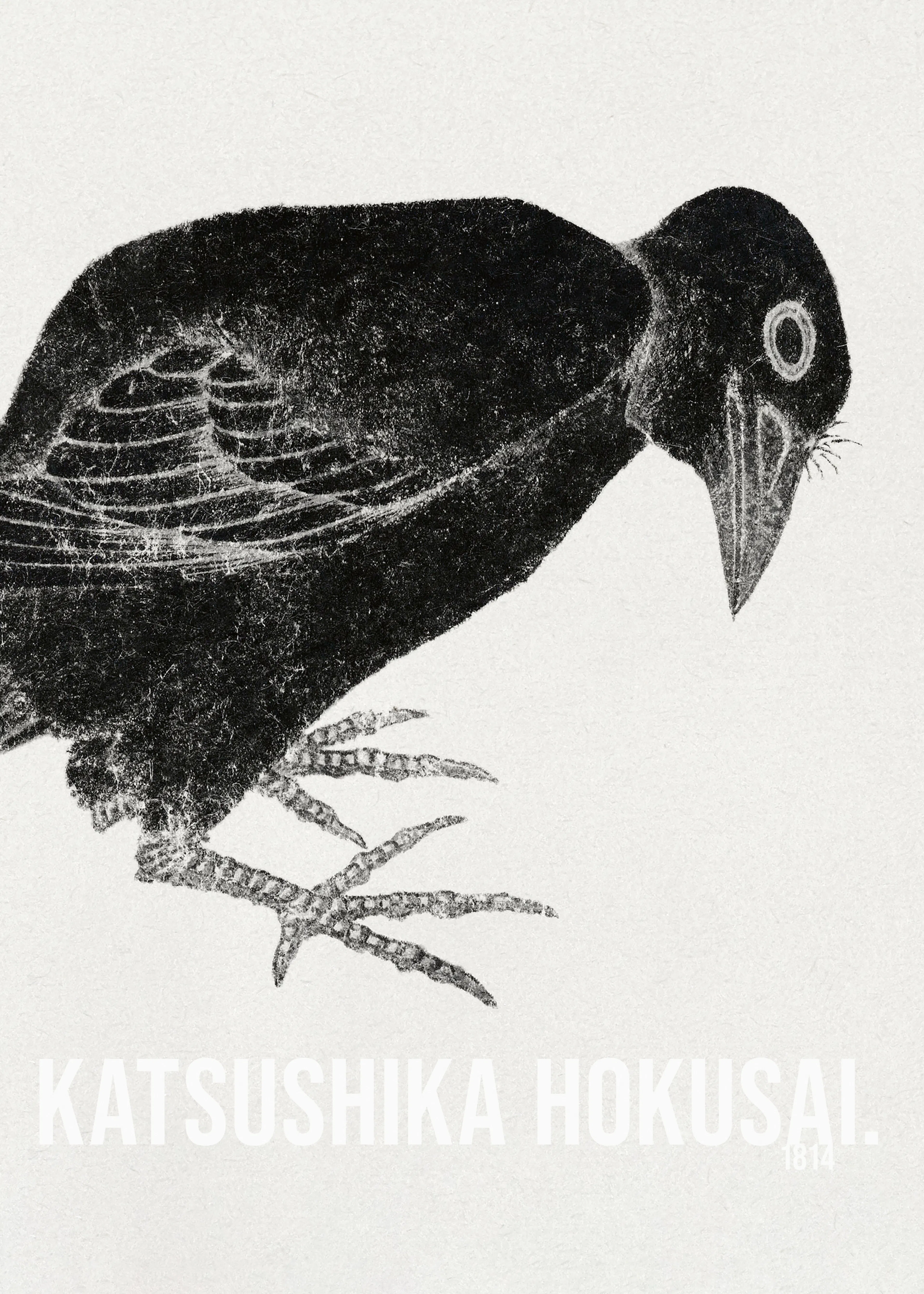 Hokusai Corbeau Poster 0