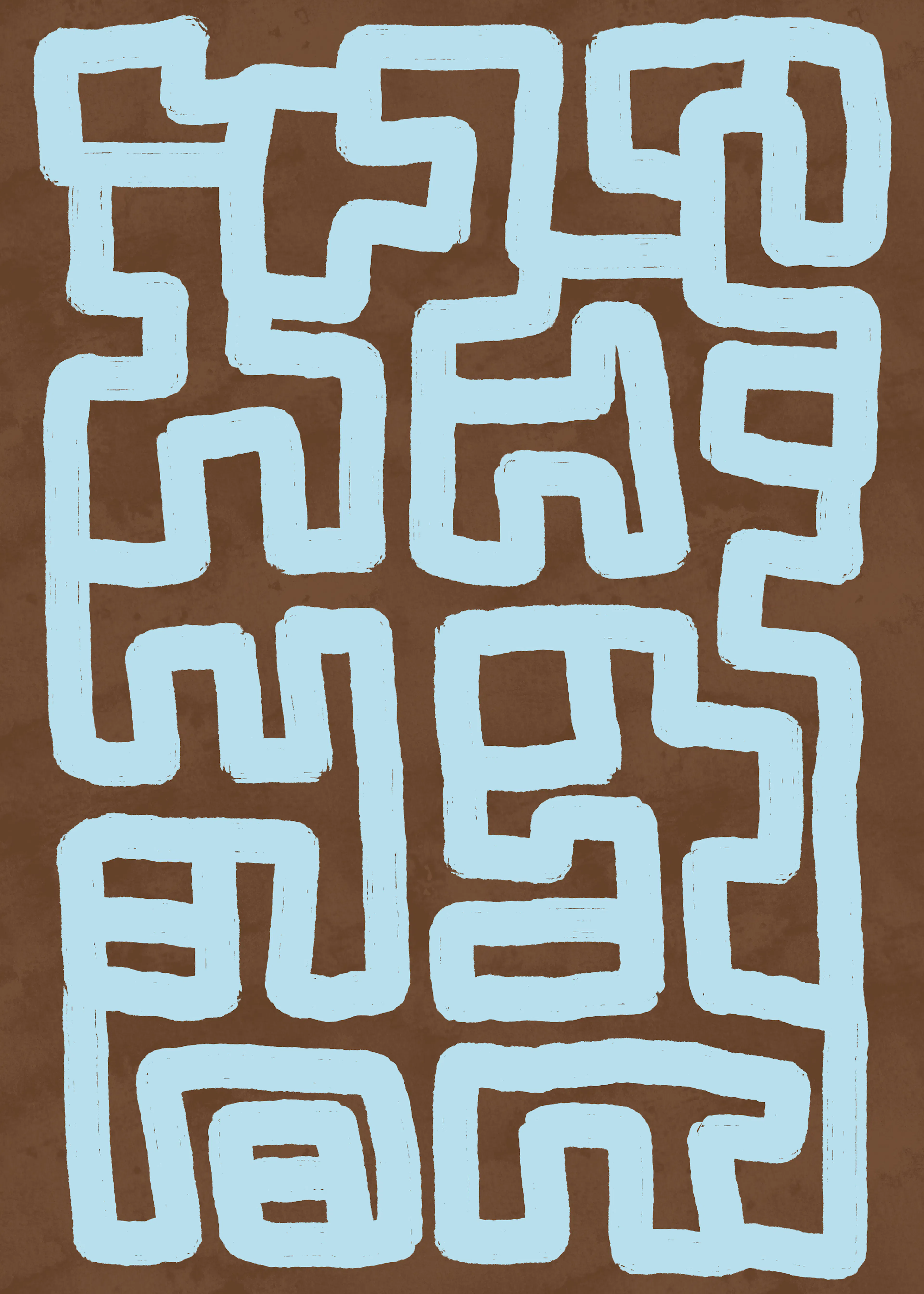 Doolhof Patroon Poster 0